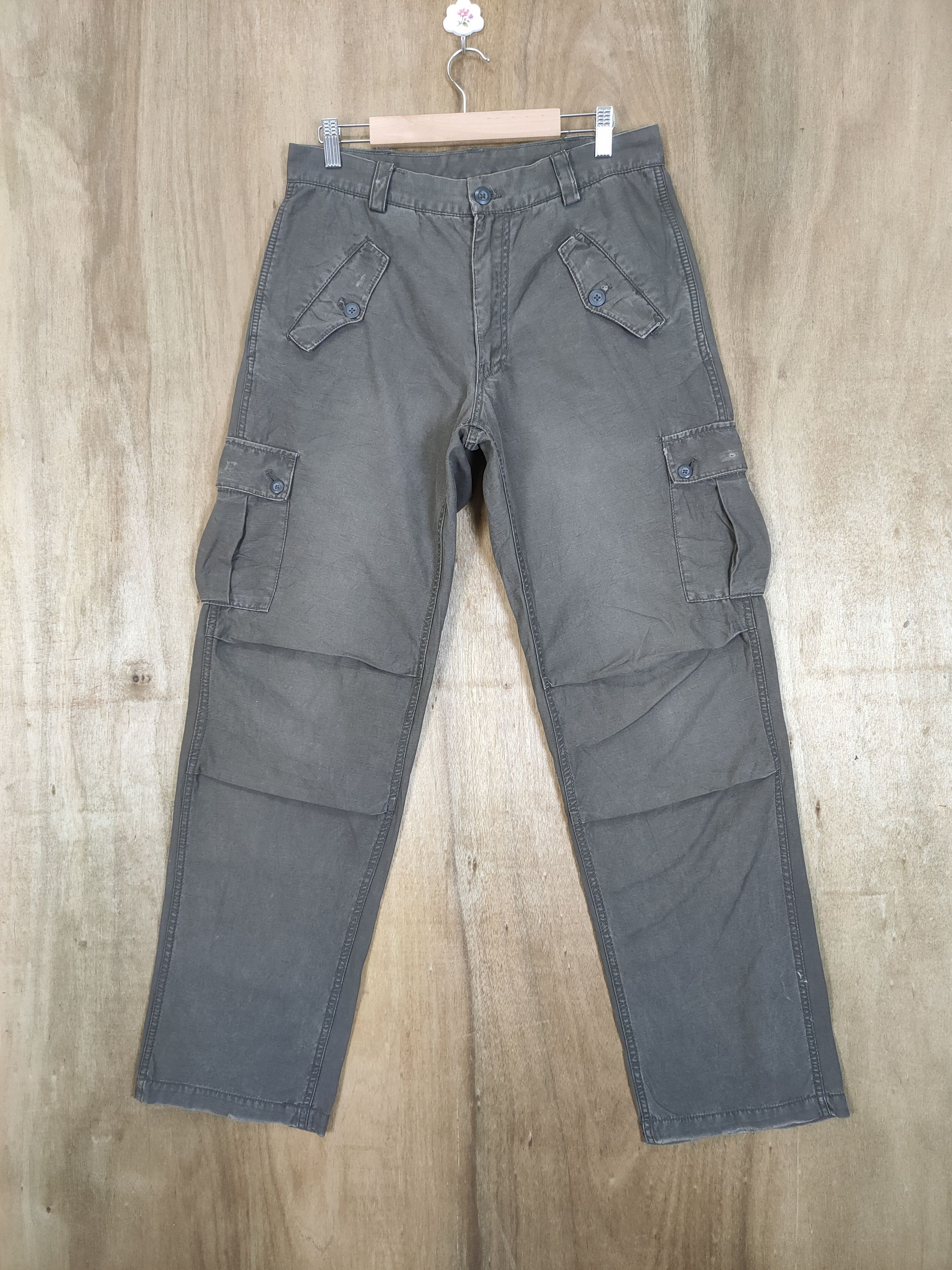 Oshkosh VINTAGE BROWN BAGGY CARGO PANTS Size US 32 / EU 48 - 1 Thumbnail