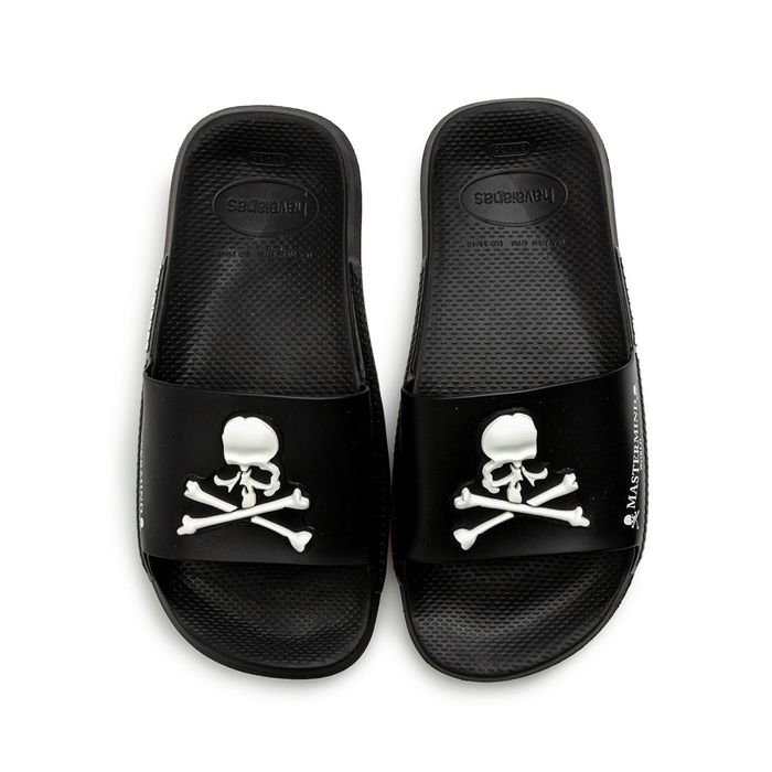 Mastermind Japan Mastermind World Japan x Havaianas black slide