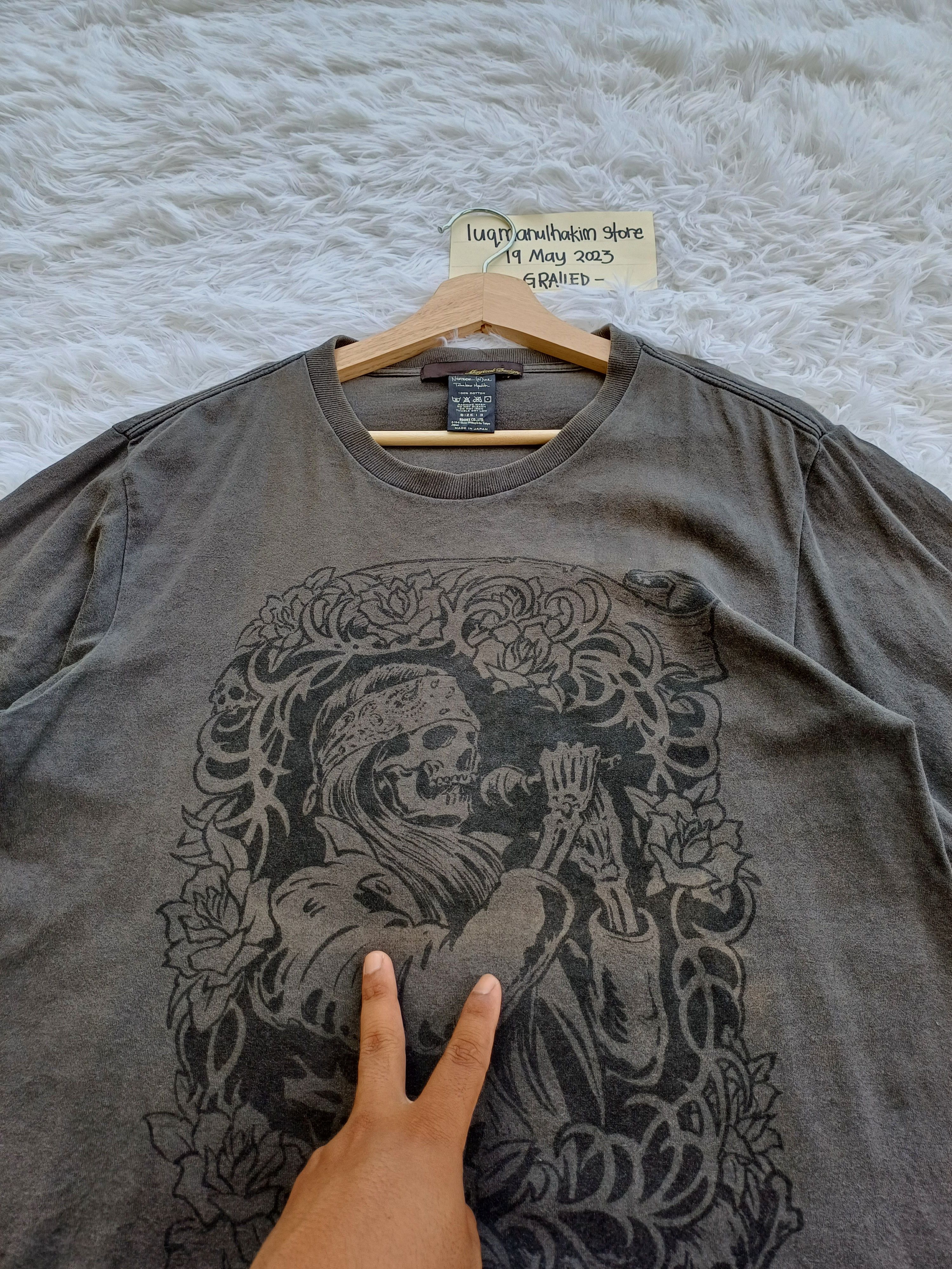 Number (N)ine Rare Number Nine Magical Design Skull Tshirt Size US M / EU 48-50 / 2 - 5 Thumbnail