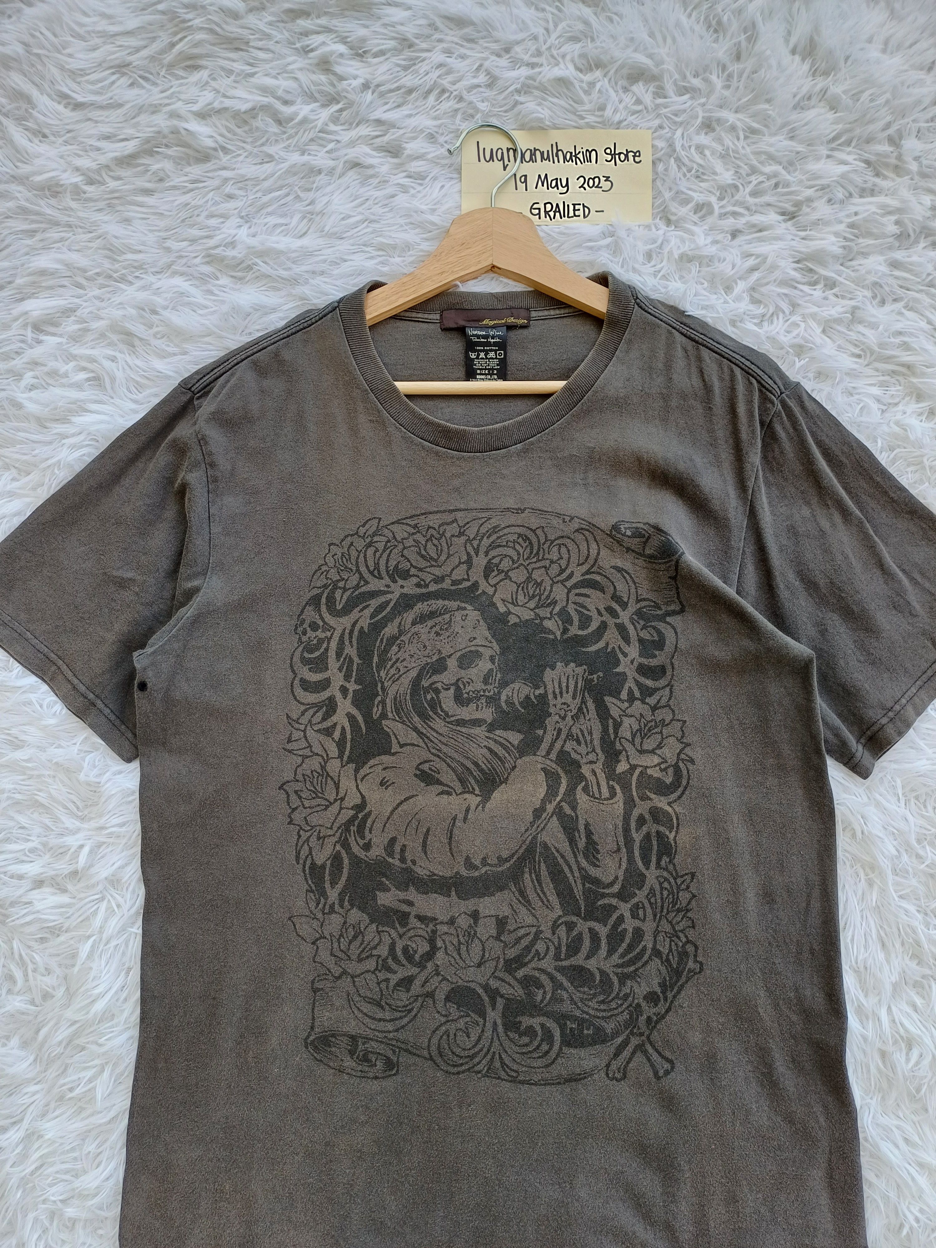Number (N)ine Rare Number Nine Magical Design Skull Tshirt Size US M / EU 48-50 / 2 - 9 Thumbnail