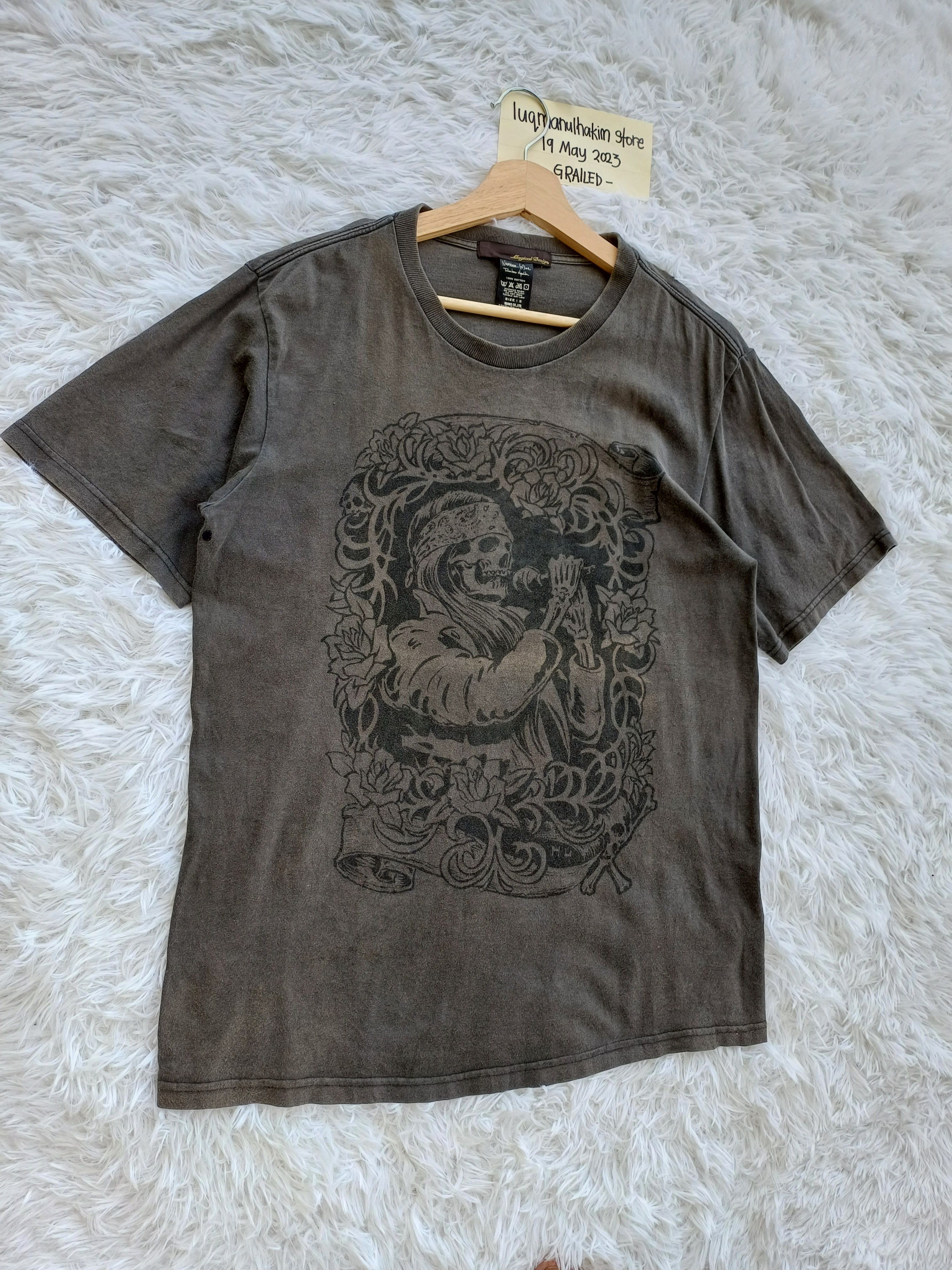 Number (N)ine Rare Number Nine Magical Design Skull Tshirt Size US M / EU 48-50 / 2 - 3 Thumbnail