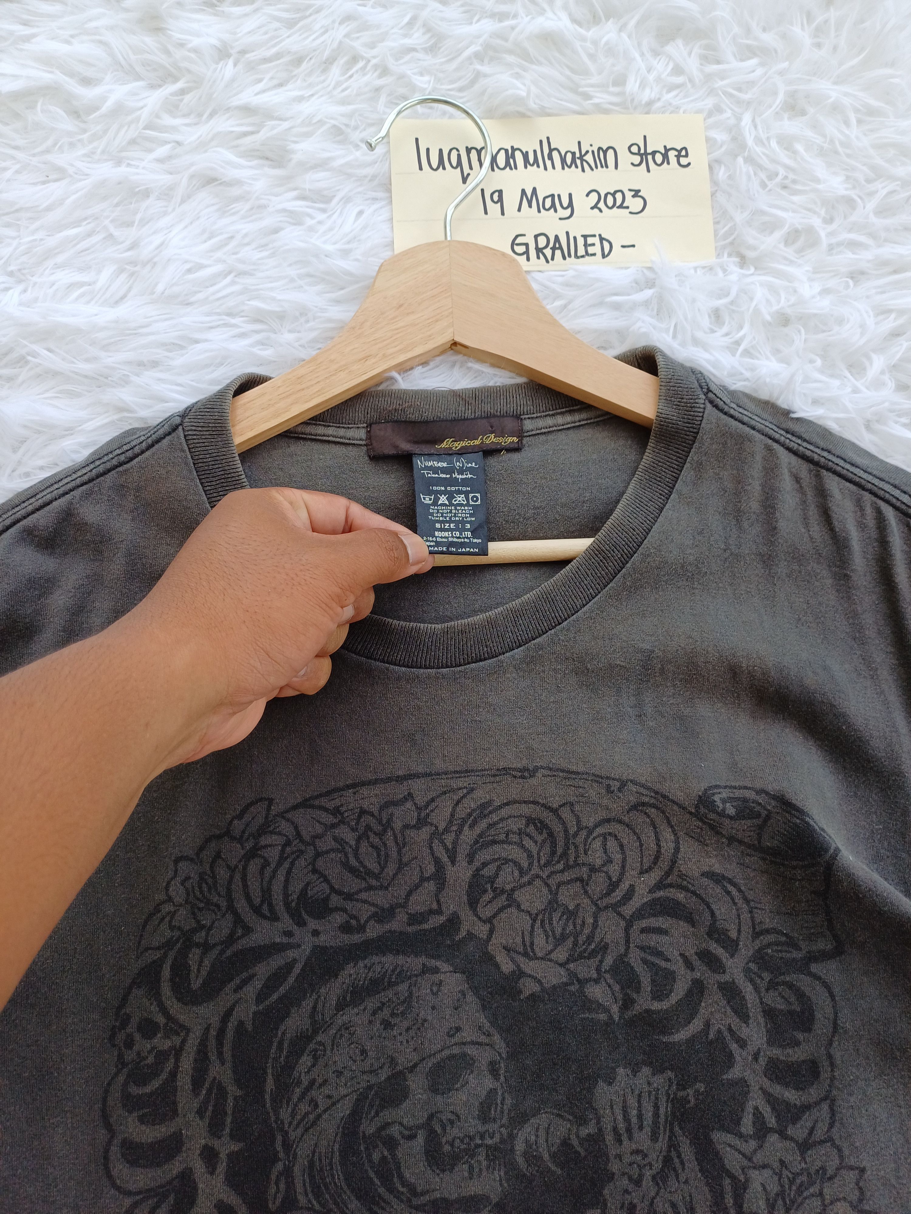 Number (N)ine Rare Number Nine Magical Design Skull Tshirt Size US M / EU 48-50 / 2 - 8 Thumbnail