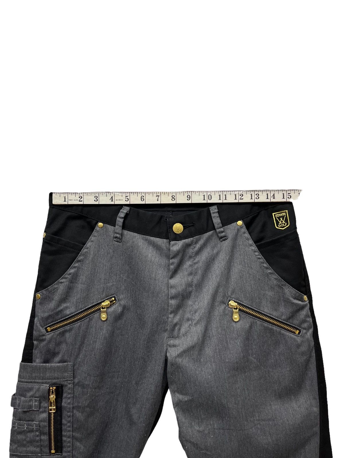 Edwin DOPE🔥Hybrid Tactical Pocket Punk Zipper Poly-Cotton Flare Size US 30 / EU 46 - 15 Thumbnail