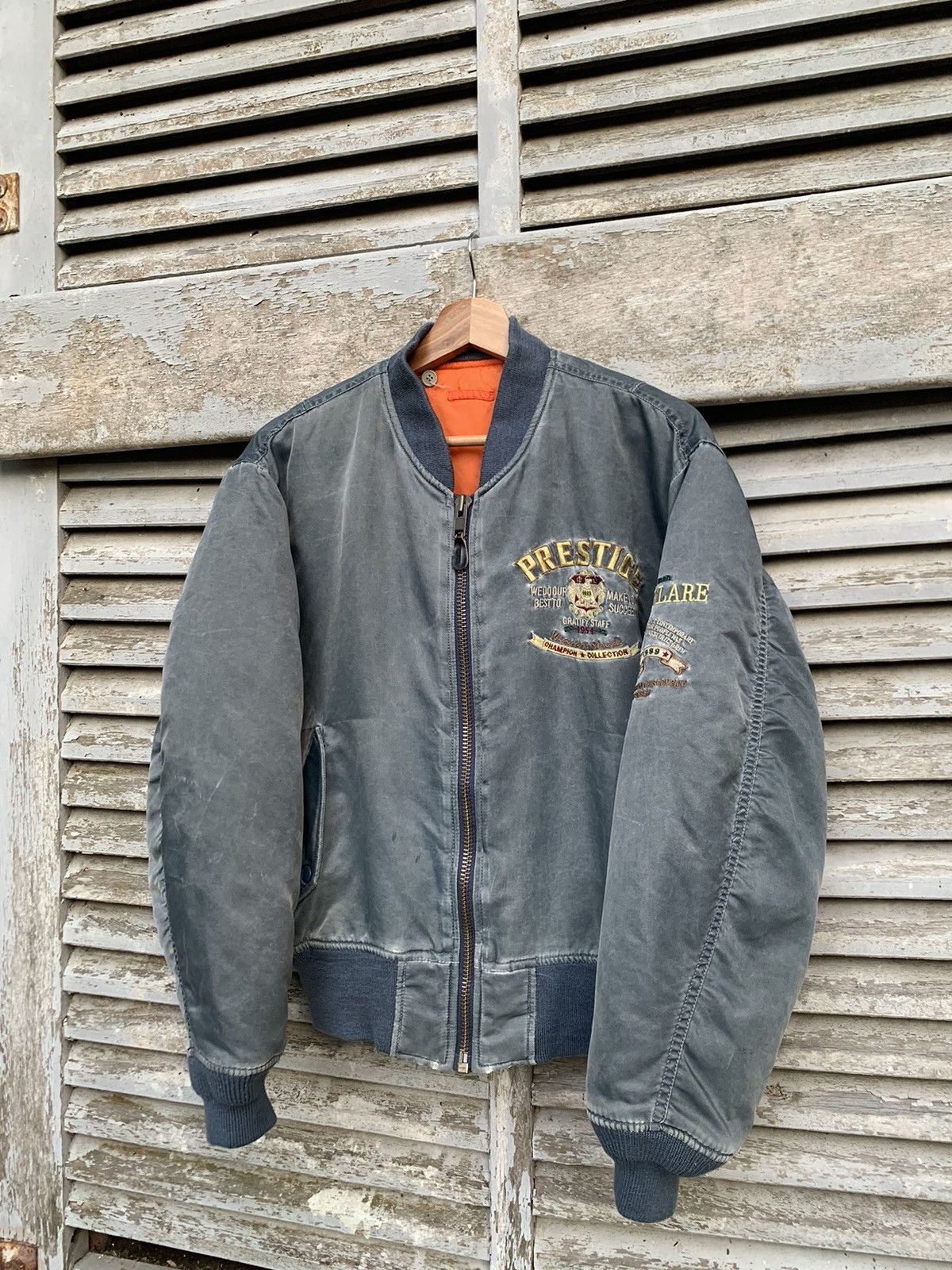 Vintage 🪖Vintage FADED MA-1 Flyers Man Intermediate Bomber Jacket Size US M / EU 48-50 / 2 - 5 Thumbnail