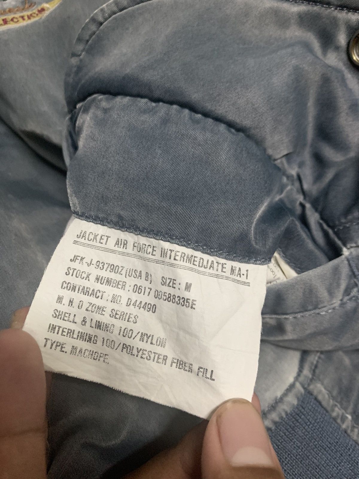 Vintage 🪖Vintage FADED MA-1 Flyers Man Intermediate Bomber Jacket Size US M / EU 48-50 / 2 - 12 Thumbnail