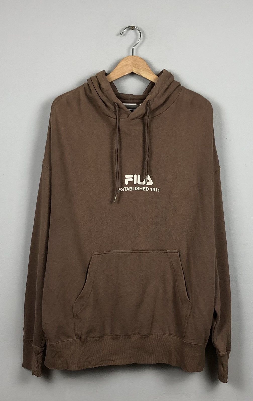Vintage Fila Italia Hooded Pull Over Sweater