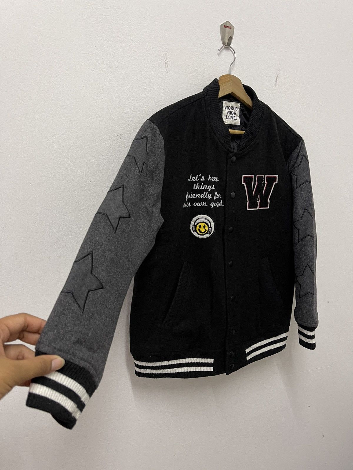 Vintage Vintage World Wide Love Liberty Spell Out Varsity Jacket Size US S / EU 44-46 / 1 - 5 Thumbnail