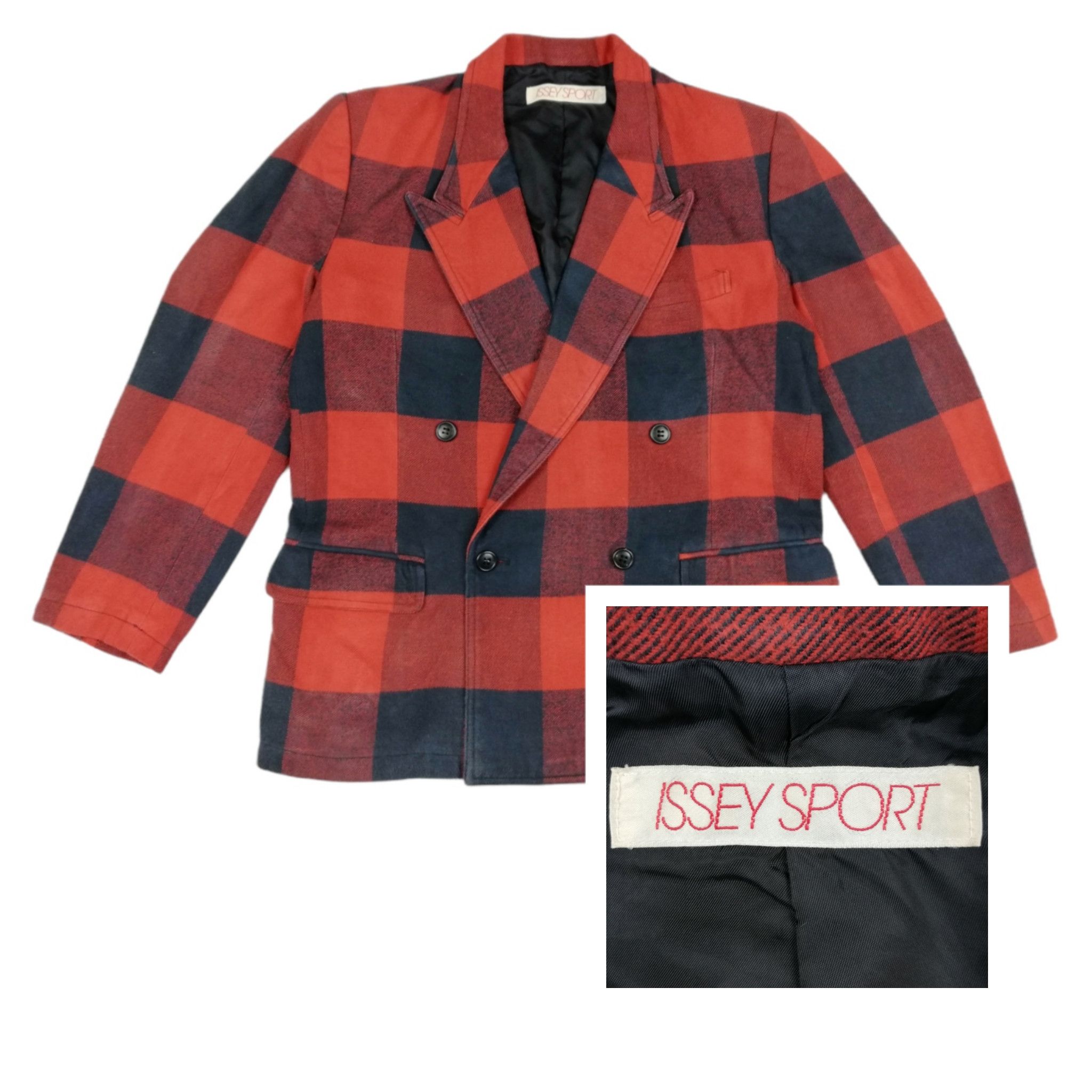 Issey Miyake 🔥GRAIL RARE Iconic Archival Issey Sport ♥️ Flannel Blazers Size US M / EU 48-50 / 2 - 1 Thumbnail