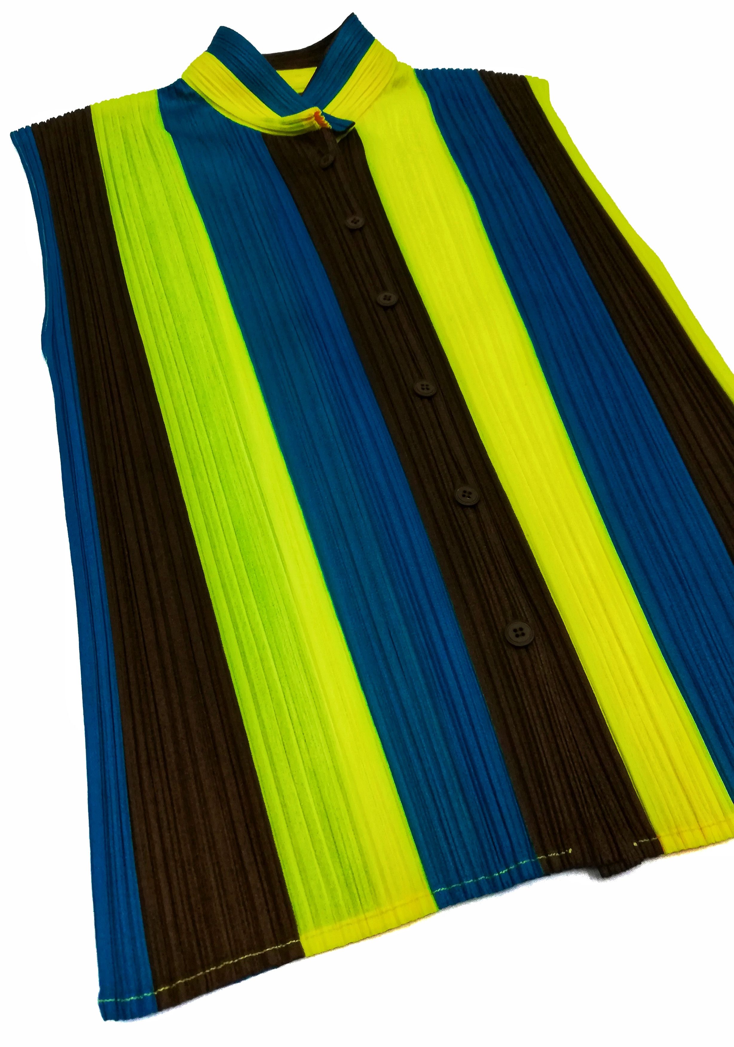 Issey Miyake 🔥Pleats Please By ISSEY MIYAKE Multicolour Sleeveless🔥 Size US M / EU 48-50 / 2 - 2 Thumbnail