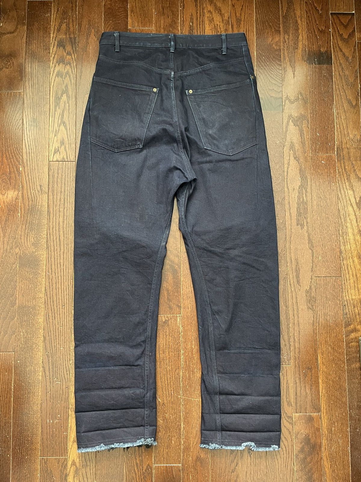 Song For The Mute Song for the Mute Wide Leg Stack Denim Jeans Indigo Size US 34 / EU 50 - 2 Thumbnail