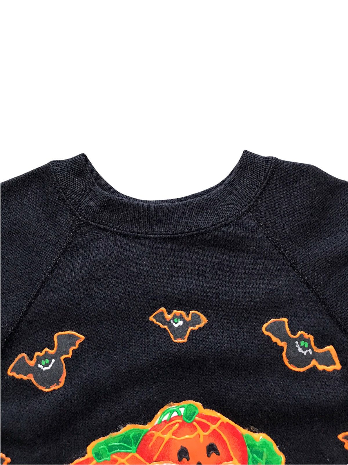 Vintage Vintage 80s Halloween Over Bat Pumpkin Sweatshirt Size US M / EU 48-50 / 2 - 4 Thumbnail