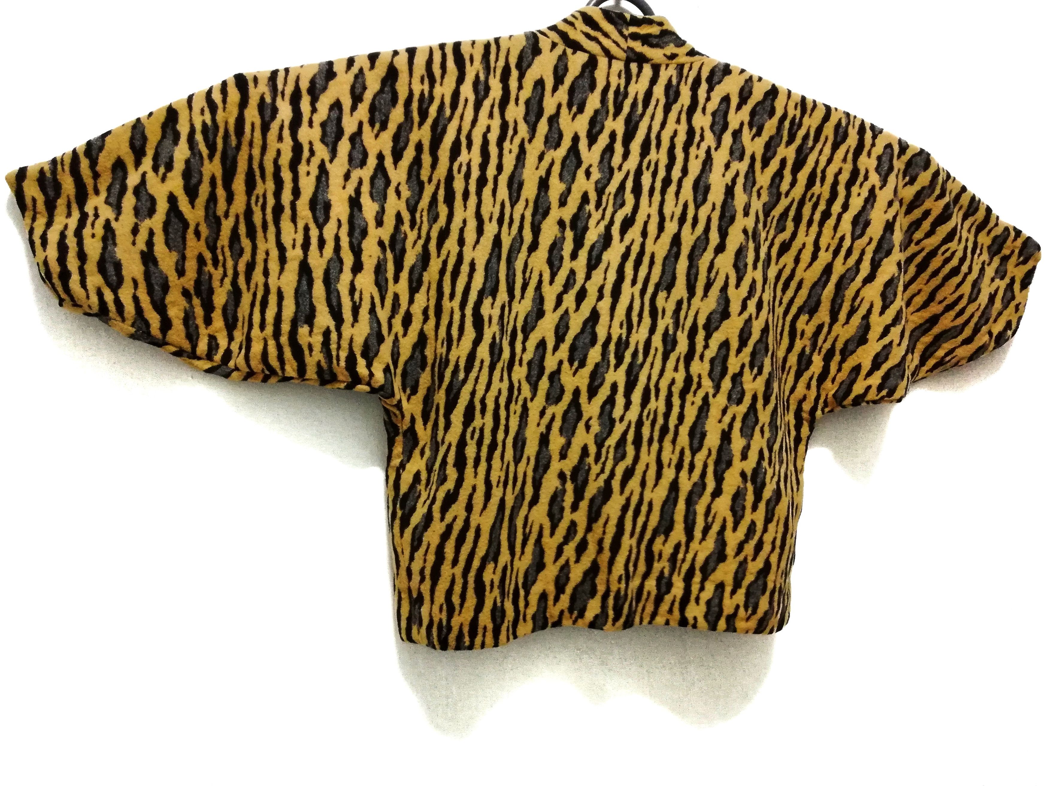 Japanese Brand × Vintage 🔥Hanten Kimono Traditional Wool Tiger Print Style Jacket🔥 Size US M / EU 48-50 / 2 - 7 Thumbnail