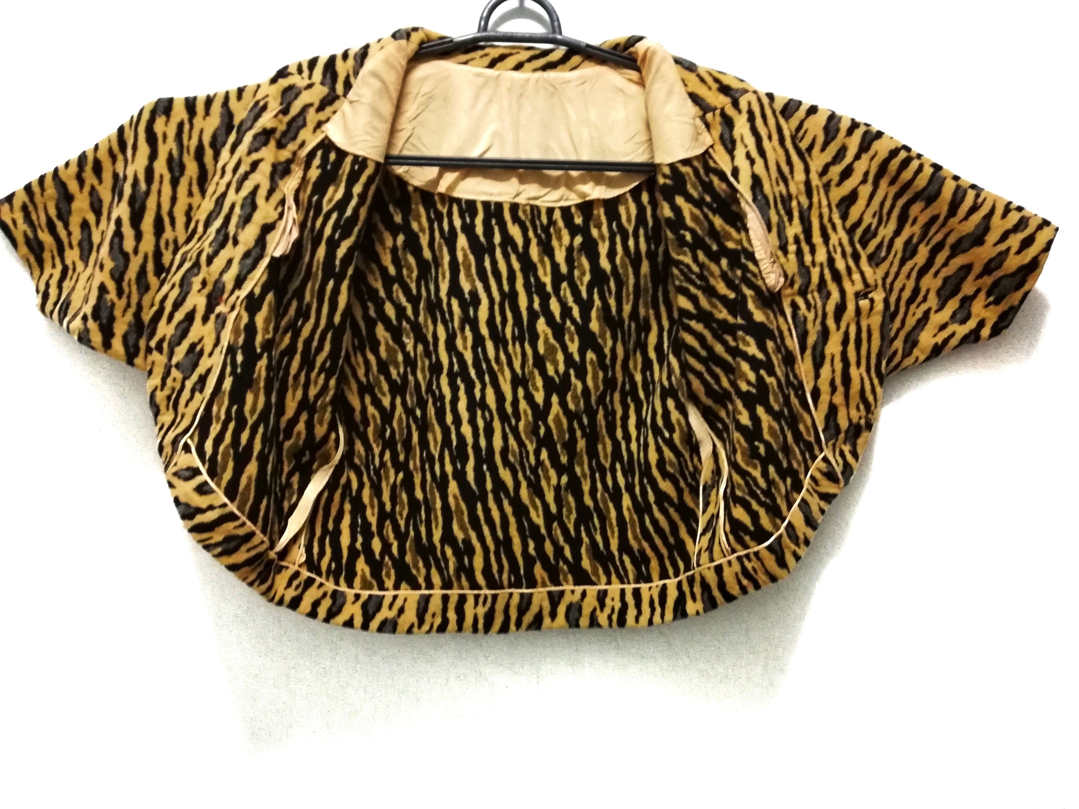 Japanese Brand × Vintage 🔥Hanten Kimono Traditional Wool Tiger Print Style Jacket🔥 Size US M / EU 48-50 / 2 - 5 Thumbnail