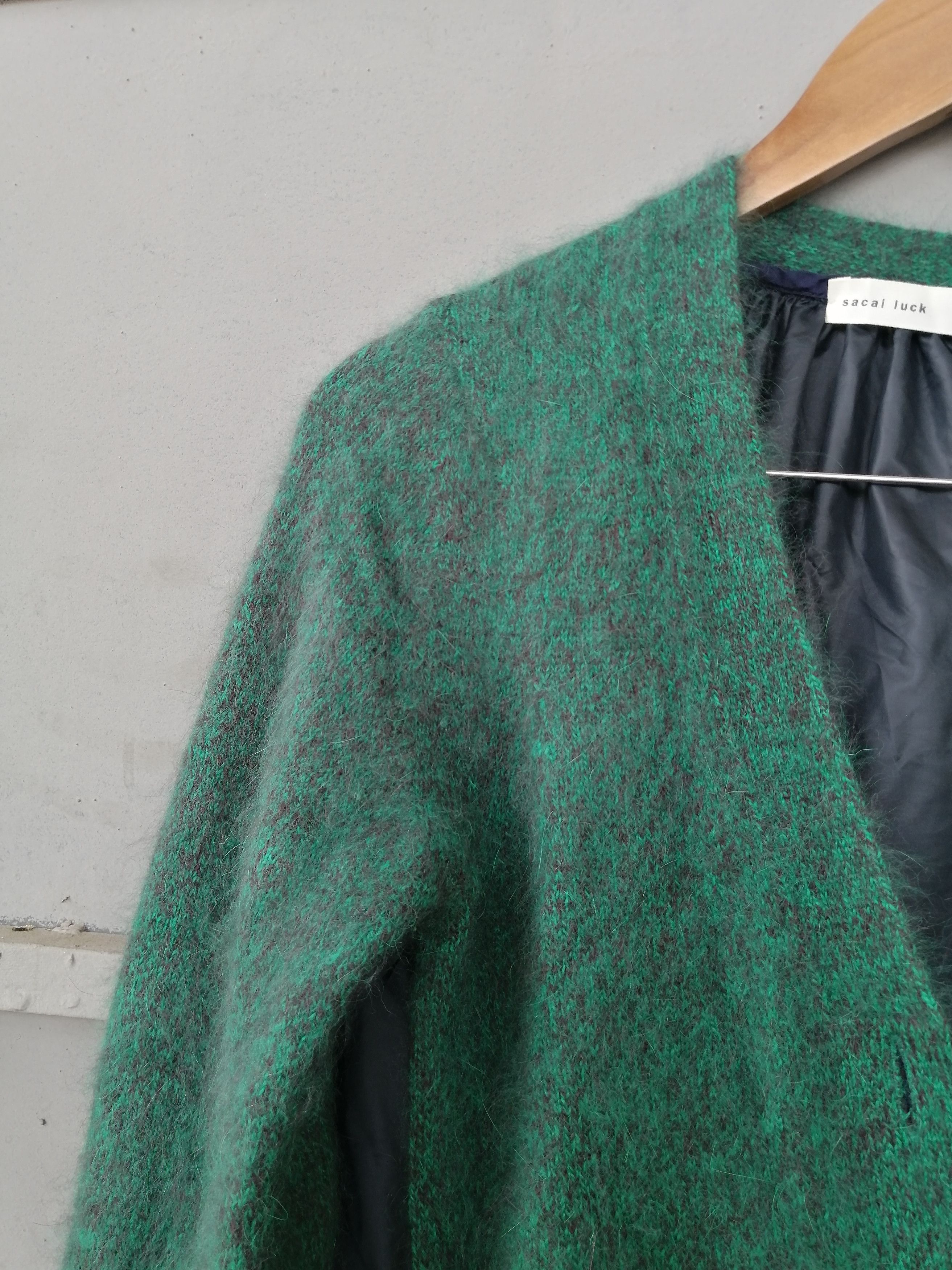 Sacai sacai luck - Mohair/Nylon Cardigan Size L / US 10 / IT 46 - 5 Thumbnail