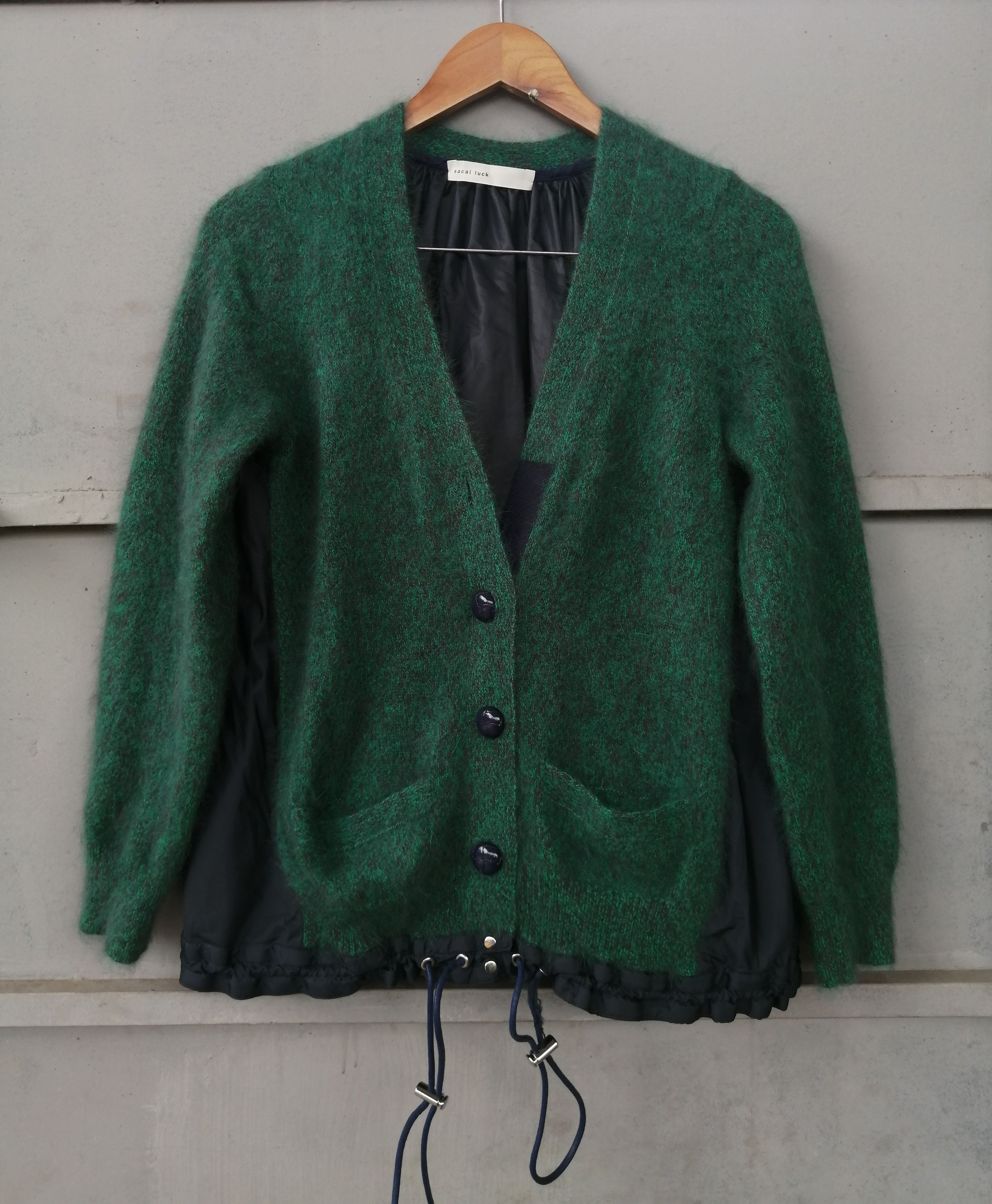 Sacai sacai luck - Mohair/Nylon Cardigan Size L / US 10 / IT 46 - 1 Thumbnail