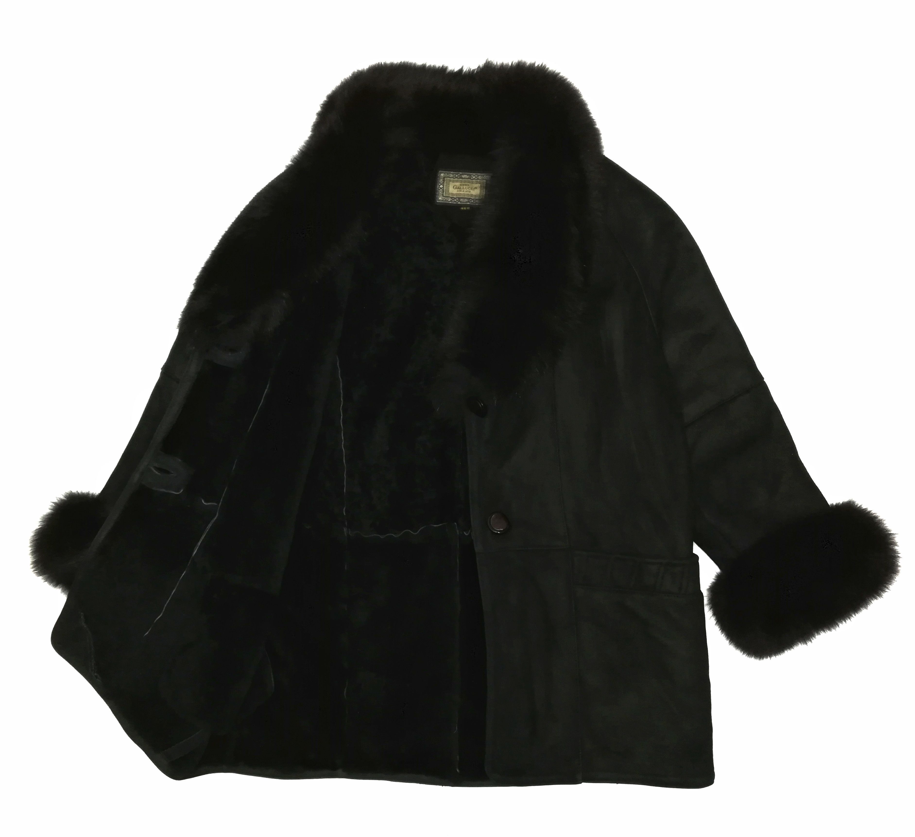 Japanese Brand 🔥Dinno Gallucci Lambskin Color Fox Mink Fur HA Fleece Coat Size US M / EU 48-50 / 2 - 1 Thumbnail