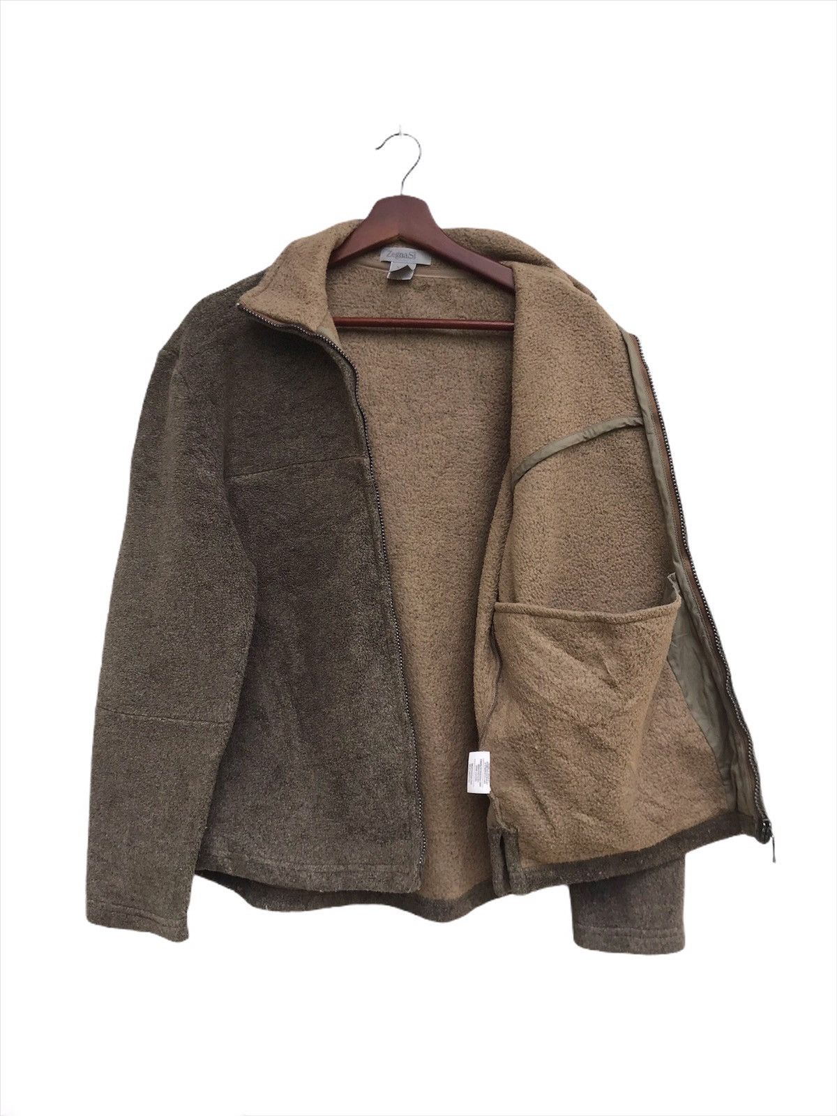 Ermenegildo Zegna Made in Italy Zegna Sport Cropped Oversized Fleece Jacket Size US XXS / EU 40 - 2 Thumbnail