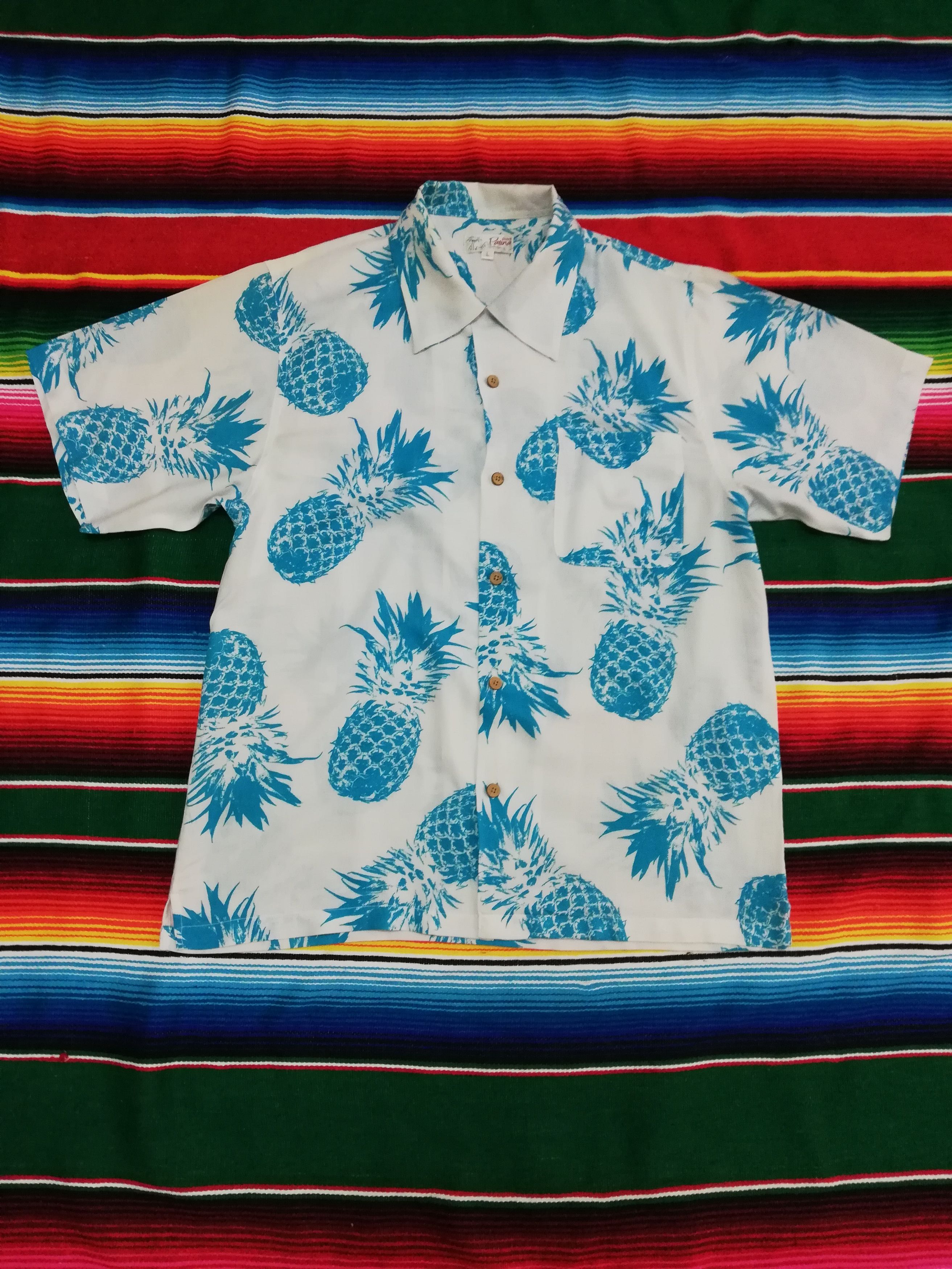 Vintage 🔥Monogram Pineapple Pineapple Printed By Patina Surfl Size US L / EU 52-54 / 3 - 1 Thumbnail