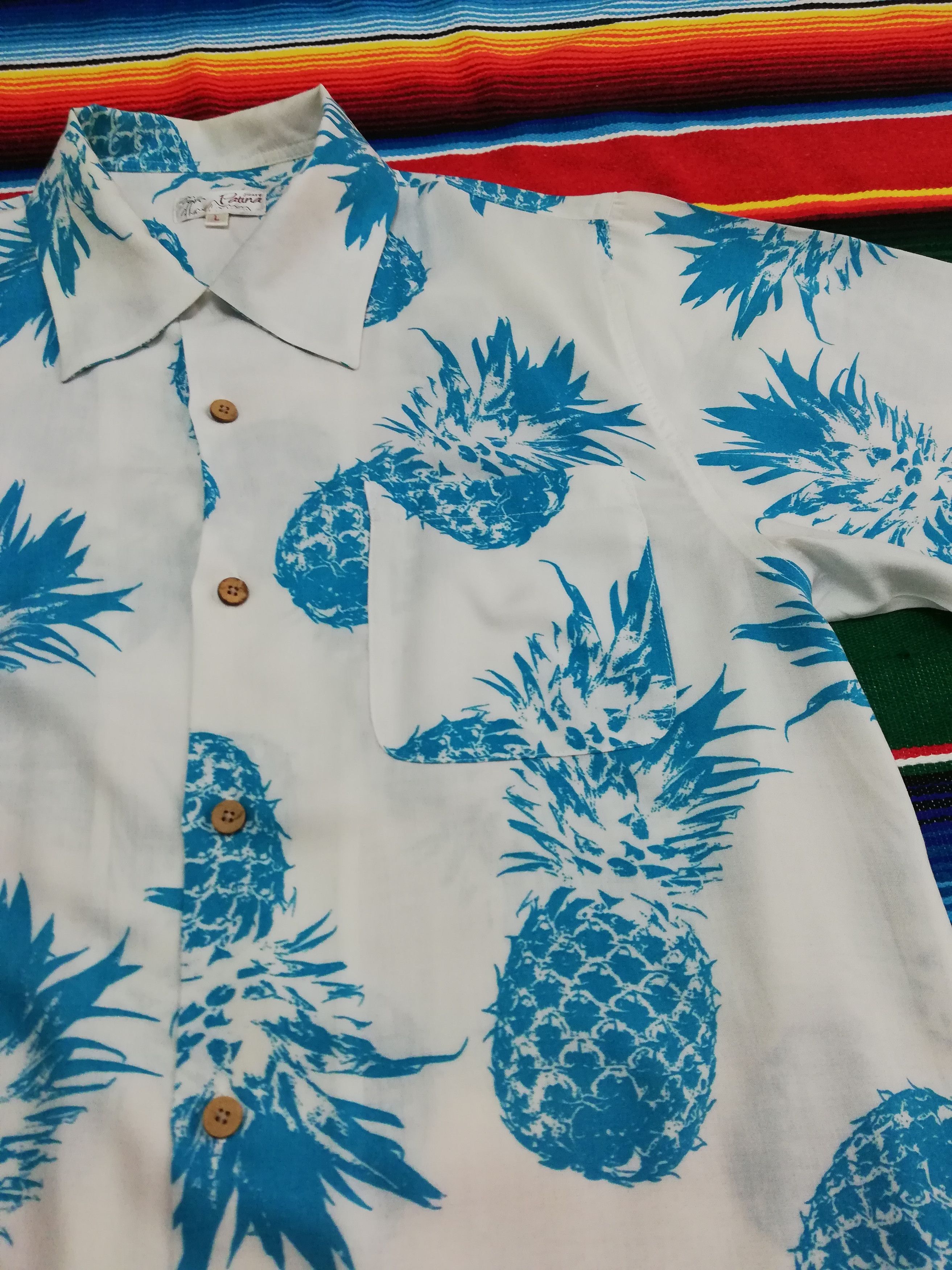 Vintage 🔥Monogram Pineapple Pineapple Printed By Patina Surfl Size US L / EU 52-54 / 3 - 5 Thumbnail