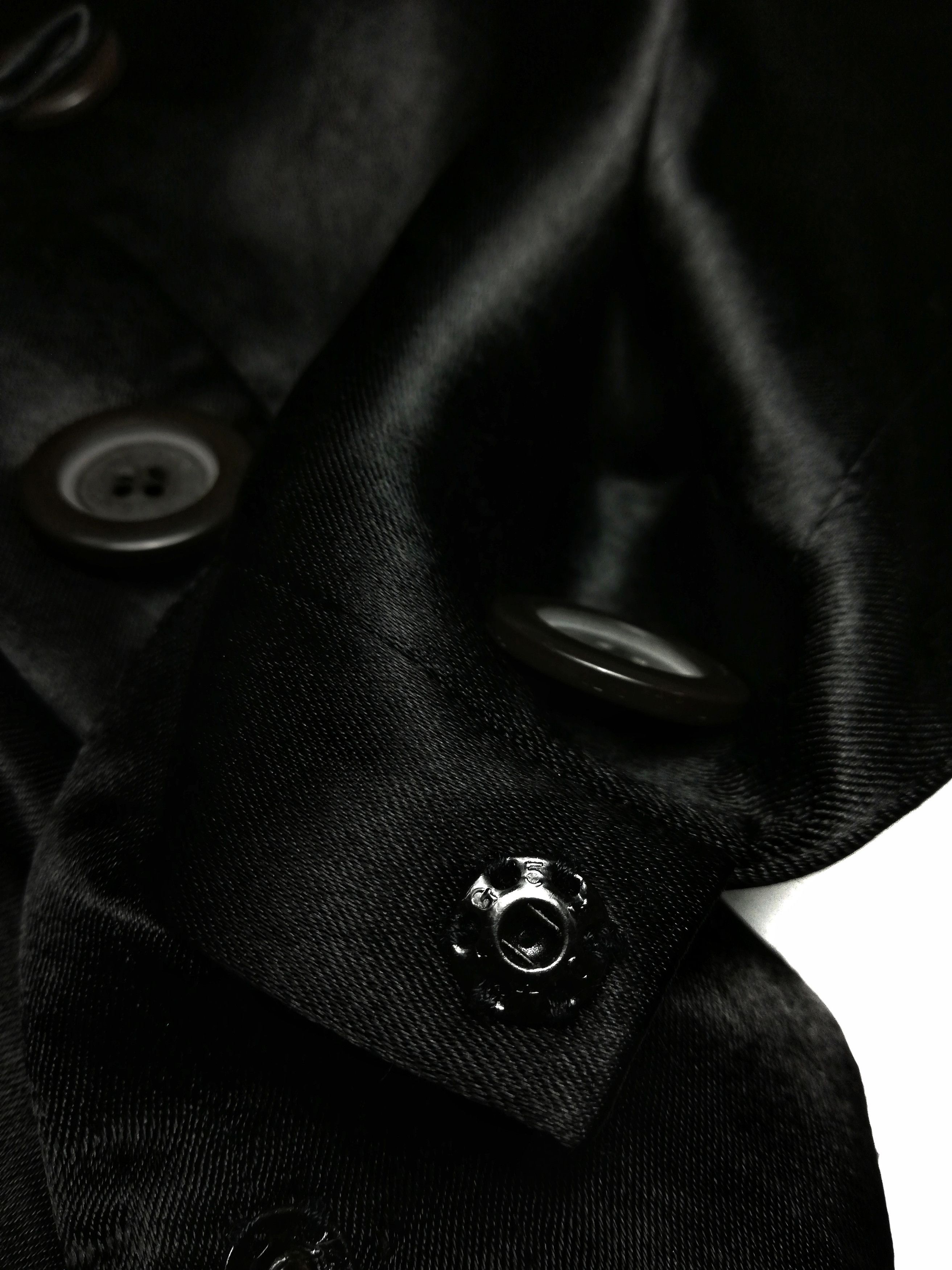 Yohji Yamamoto 🔥Y's Black By Yohji Yamamoto Shining Rayon Double Button🔥 Size US XS / EU 42 / 0 - 13 Thumbnail