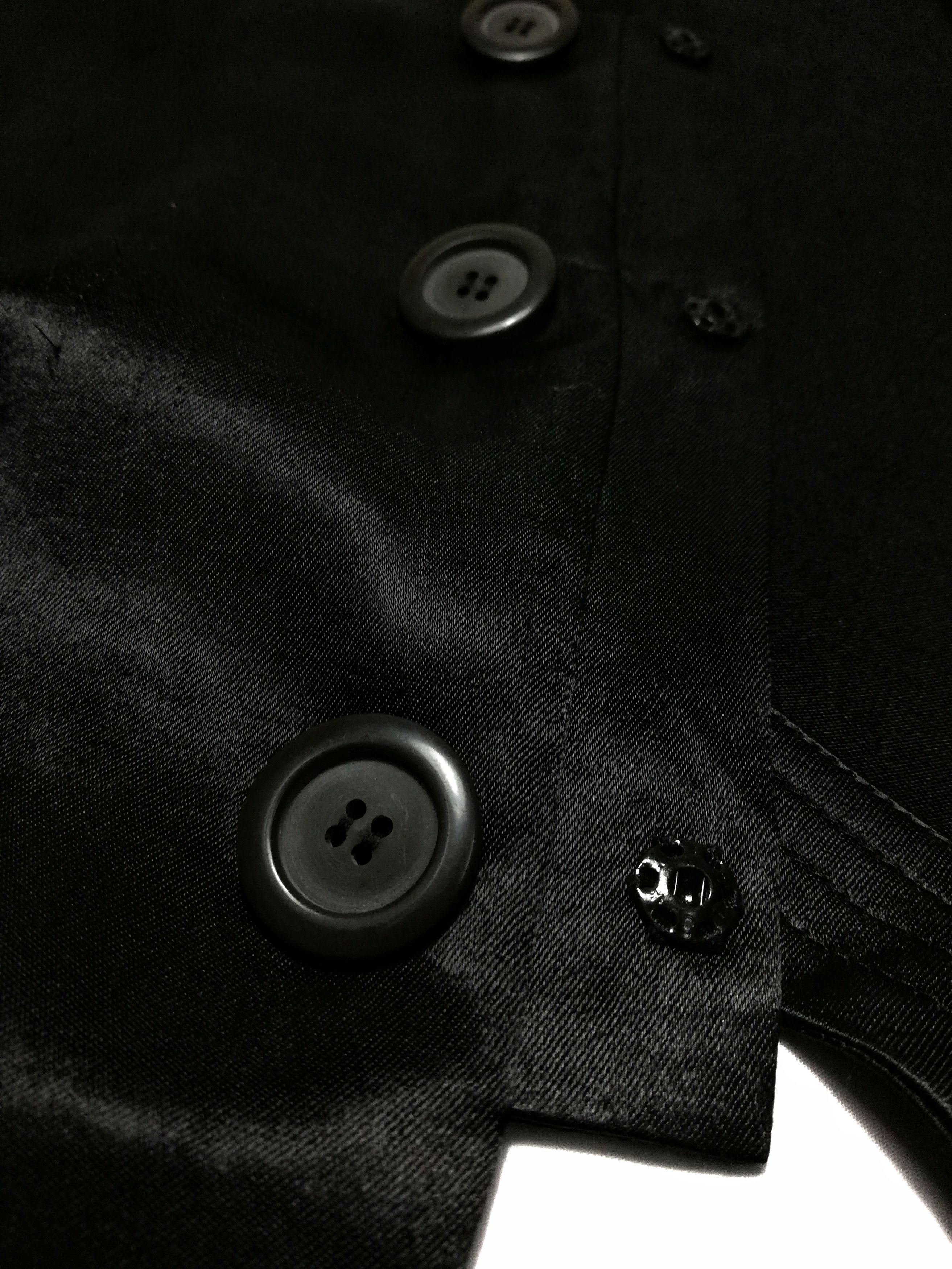 Yohji Yamamoto 🔥Y's Black By Yohji Yamamoto Shining Rayon Double Button🔥 Size US XS / EU 42 / 0 - 10 Thumbnail