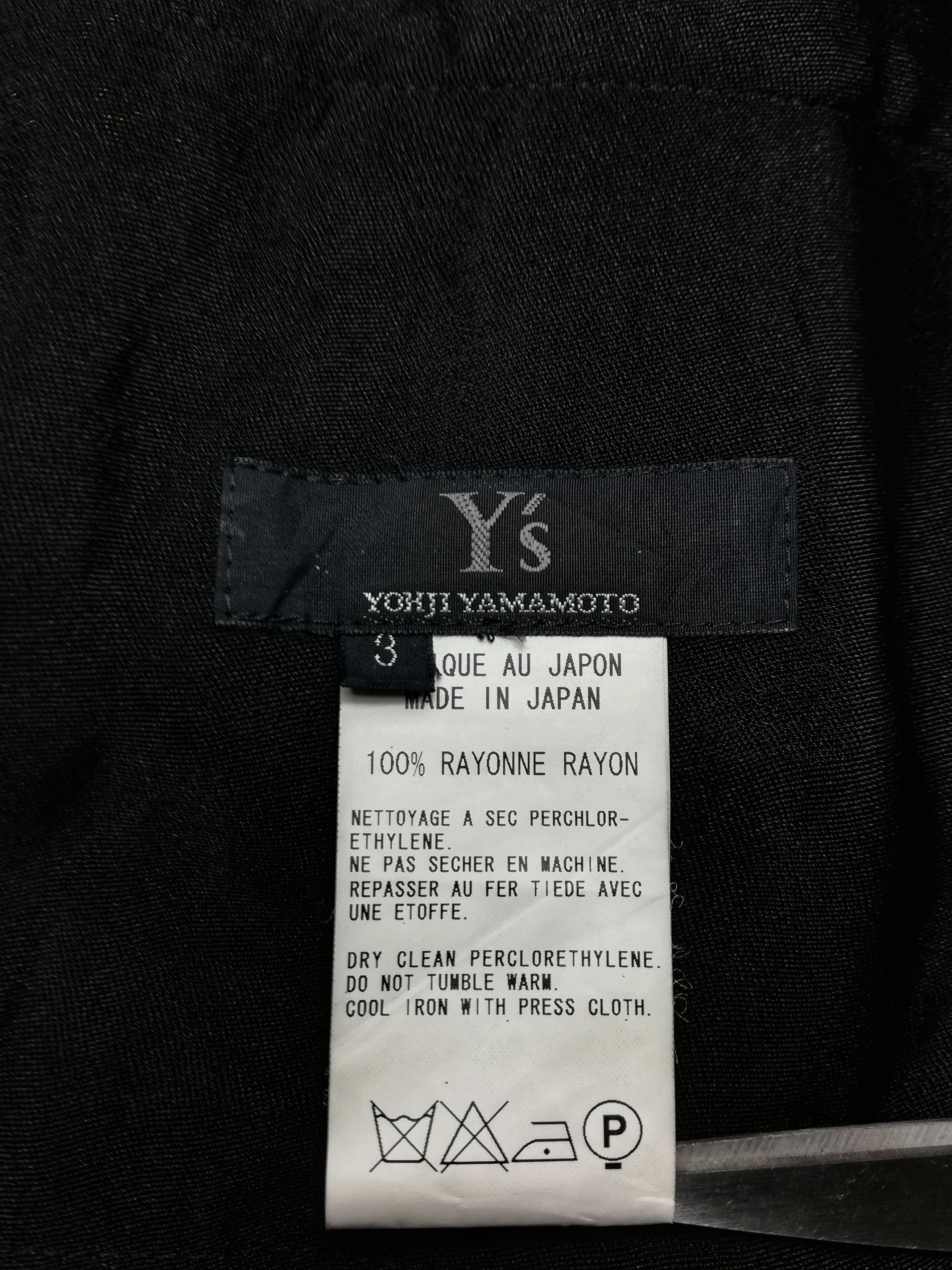 Yohji Yamamoto 🔥Y's Black By Yohji Yamamoto Shining Rayon Double Button🔥 Size US XS / EU 42 / 0 - 6 Thumbnail