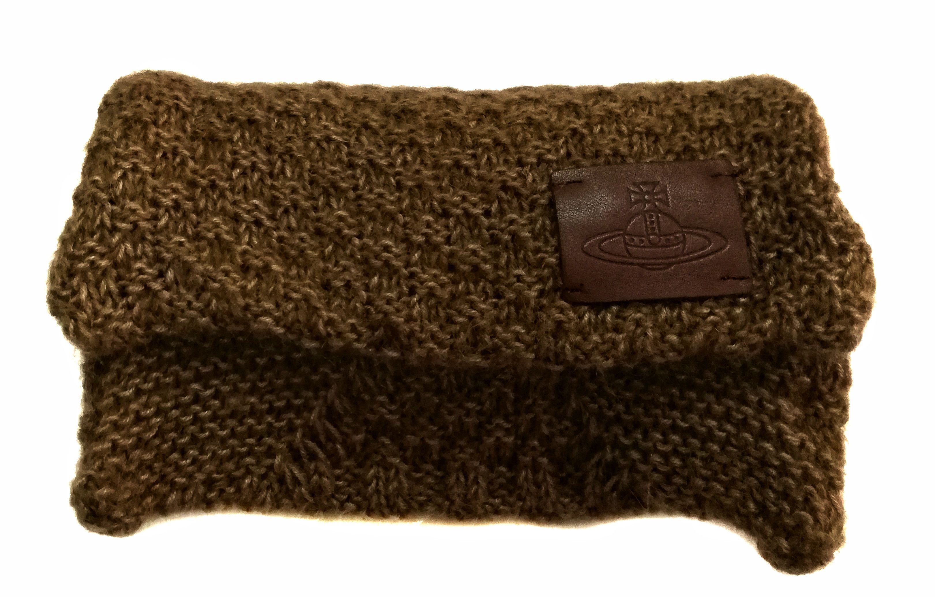 Vintage × Vivienne Westwood 🔥Vivienne Westwood Brown Knit Scarves With One Pocket🔥 Size ONE SIZE - 9 Thumbnail