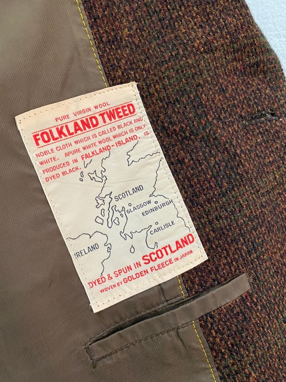 Harris Tweed Vintage Folkland Tweed Harris Tweed Style Wool Blazer Jacket Size US M / EU 48-50 / 2 - 10 Thumbnail