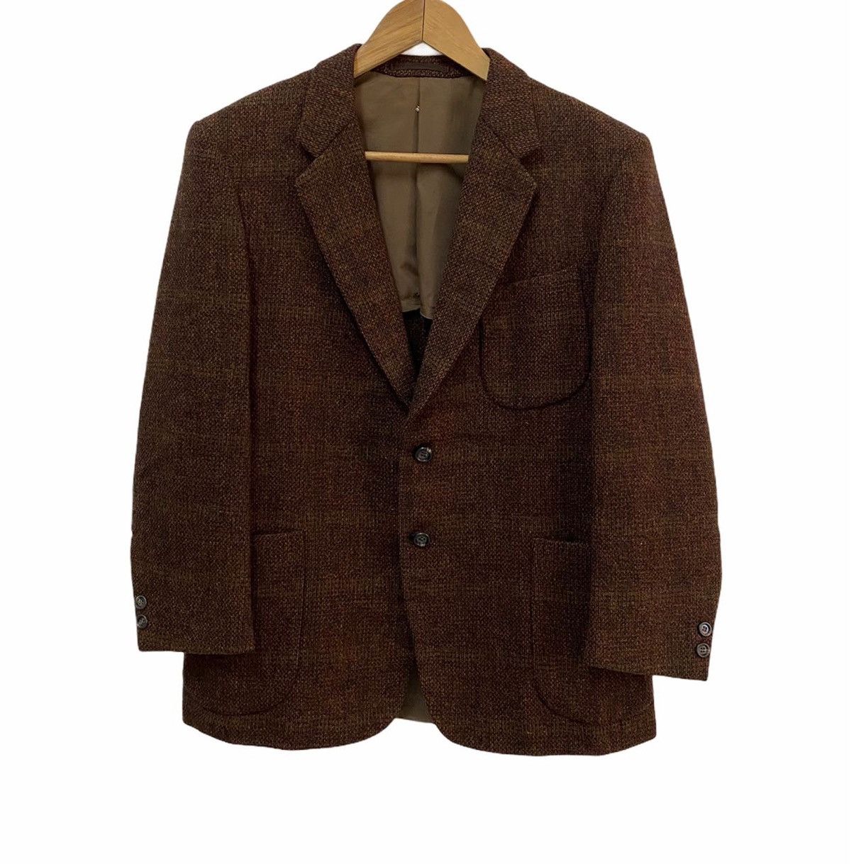 Harris Tweed Vintage Folkland Tweed Harris Tweed Style Wool Blazer Jacket Size US M / EU 48-50 / 2 - 1 Thumbnail