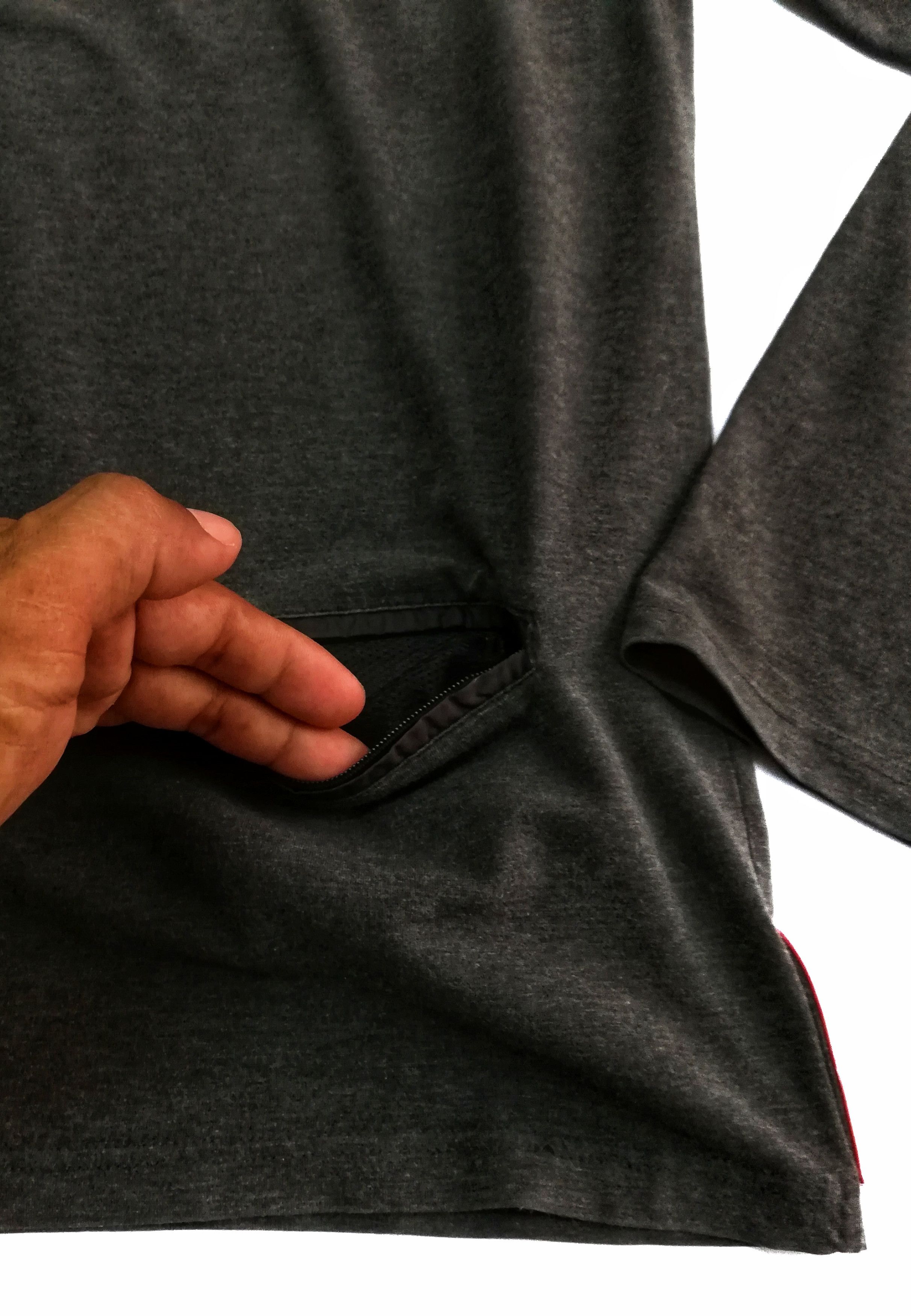 Prada 🔥Prada Milano 🇮🇹 Gray Long sleeve Polo T Shirt Tee Size US M / EU 48-50 / 2 - 15 Thumbnail