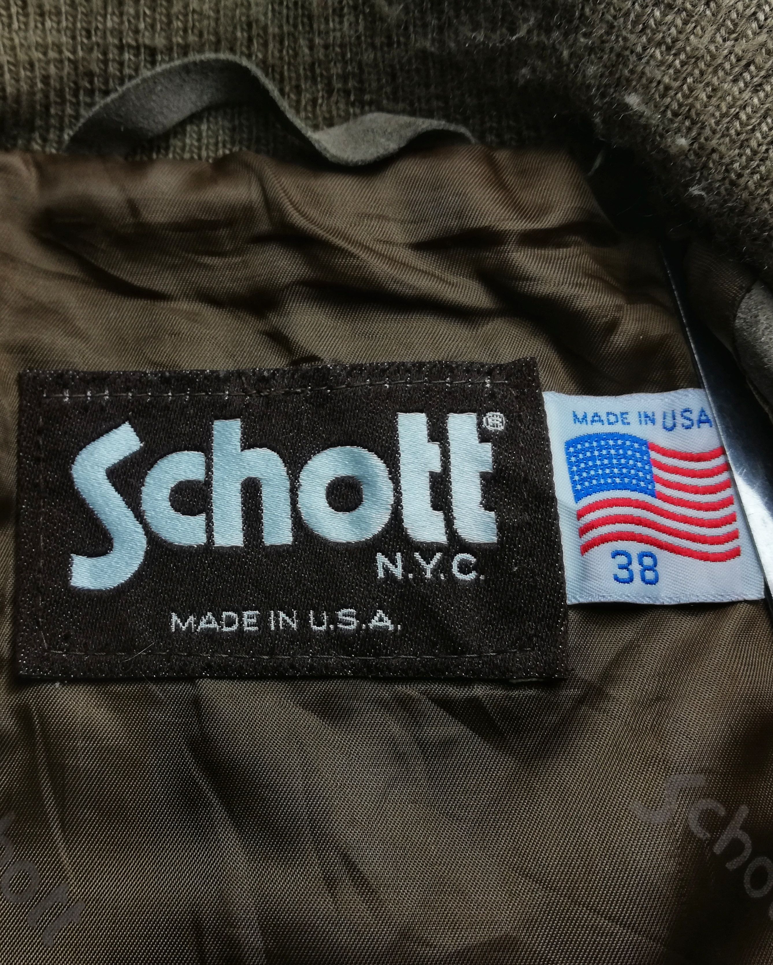 Schott 🔥Schott NYC Vintage USA 🇺🇸 Suede Rider Winter Leather🔥 Size US M / EU 48-50 / 2 - 10 Thumbnail