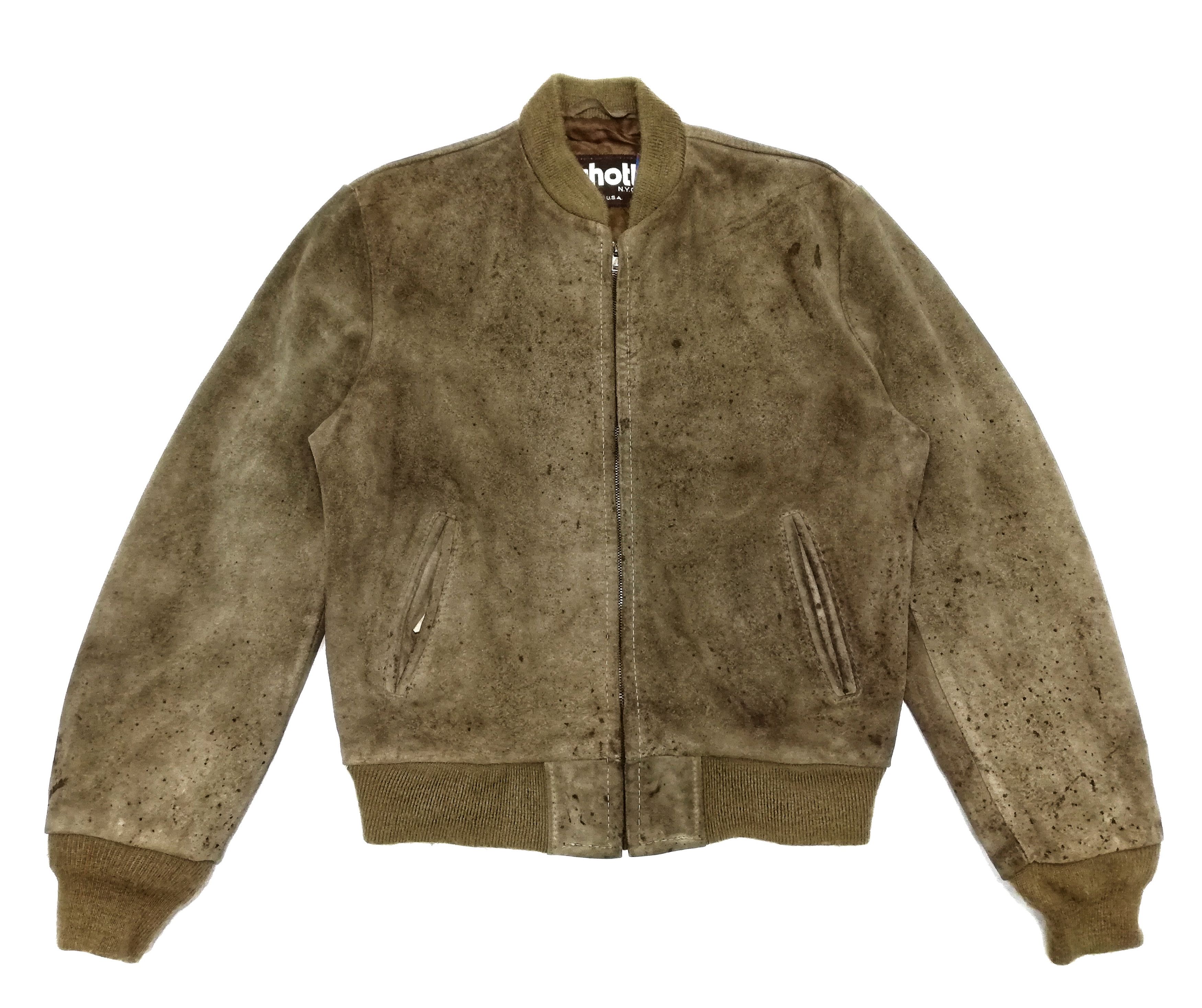 Schott 🔥Schott NYC Vintage USA 🇺🇸 Suede Rider Winter Leather🔥 Size US M / EU 48-50 / 2 - 2 Thumbnail