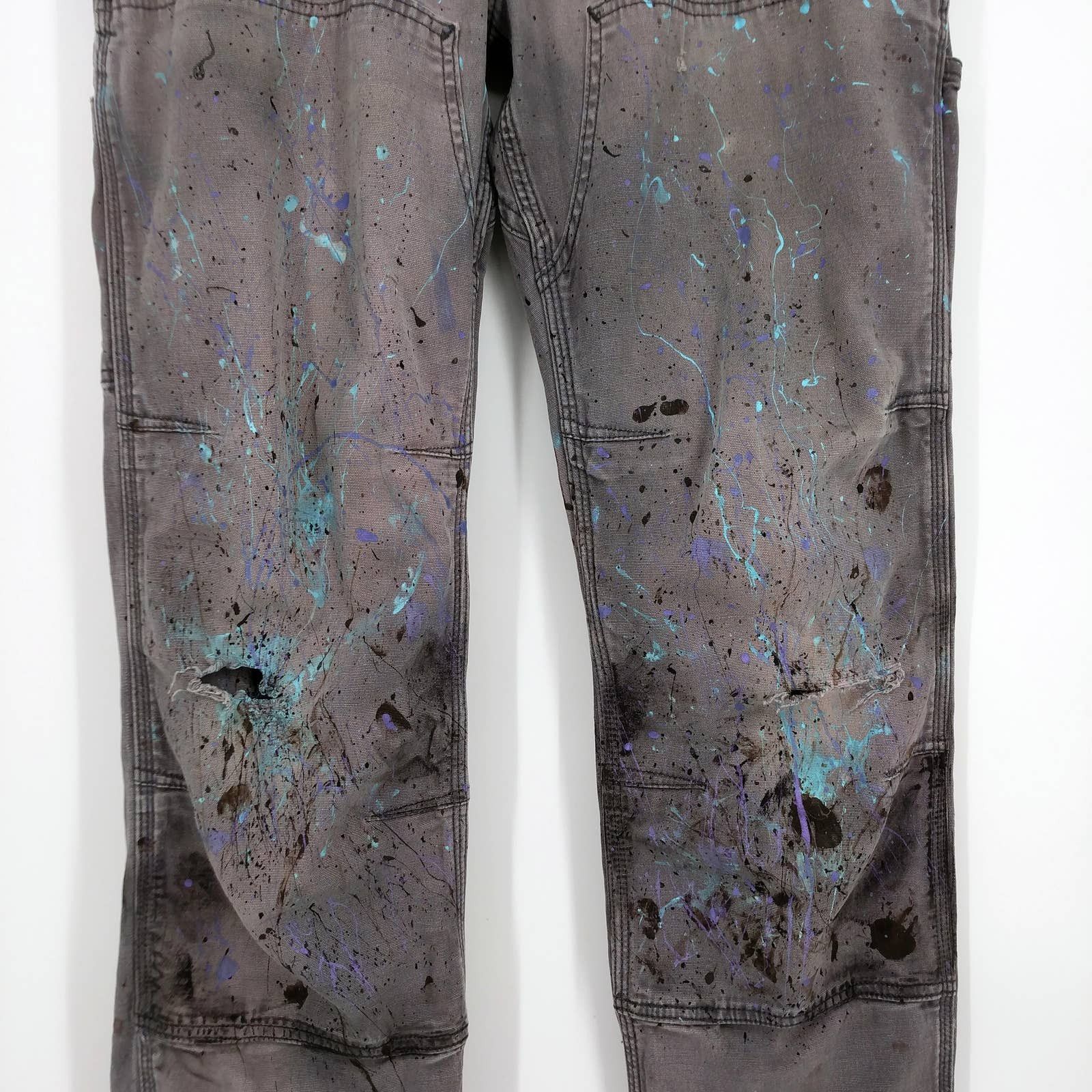 Carhartt Carhartt Double-Knee Custom Painter Work Pants Distressed Size US 34 / EU 50 - 2 Thumbnail