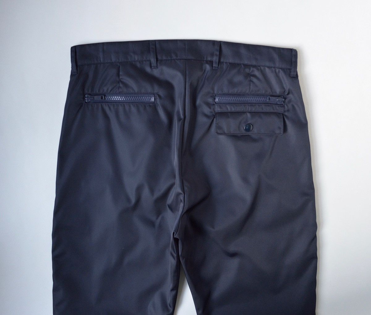 Prada A/W 19 Dark Blue Nylon Astro Pants Size US 34 / EU 50 - 9 Thumbnail