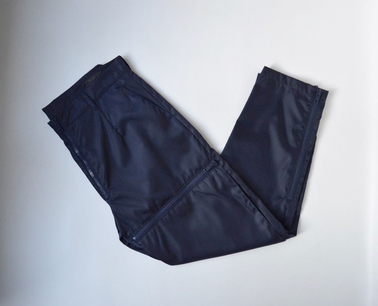 Prada A/W 19 Dark Blue Nylon Astro Pants Size US 34 / EU 50 - 7 Thumbnail