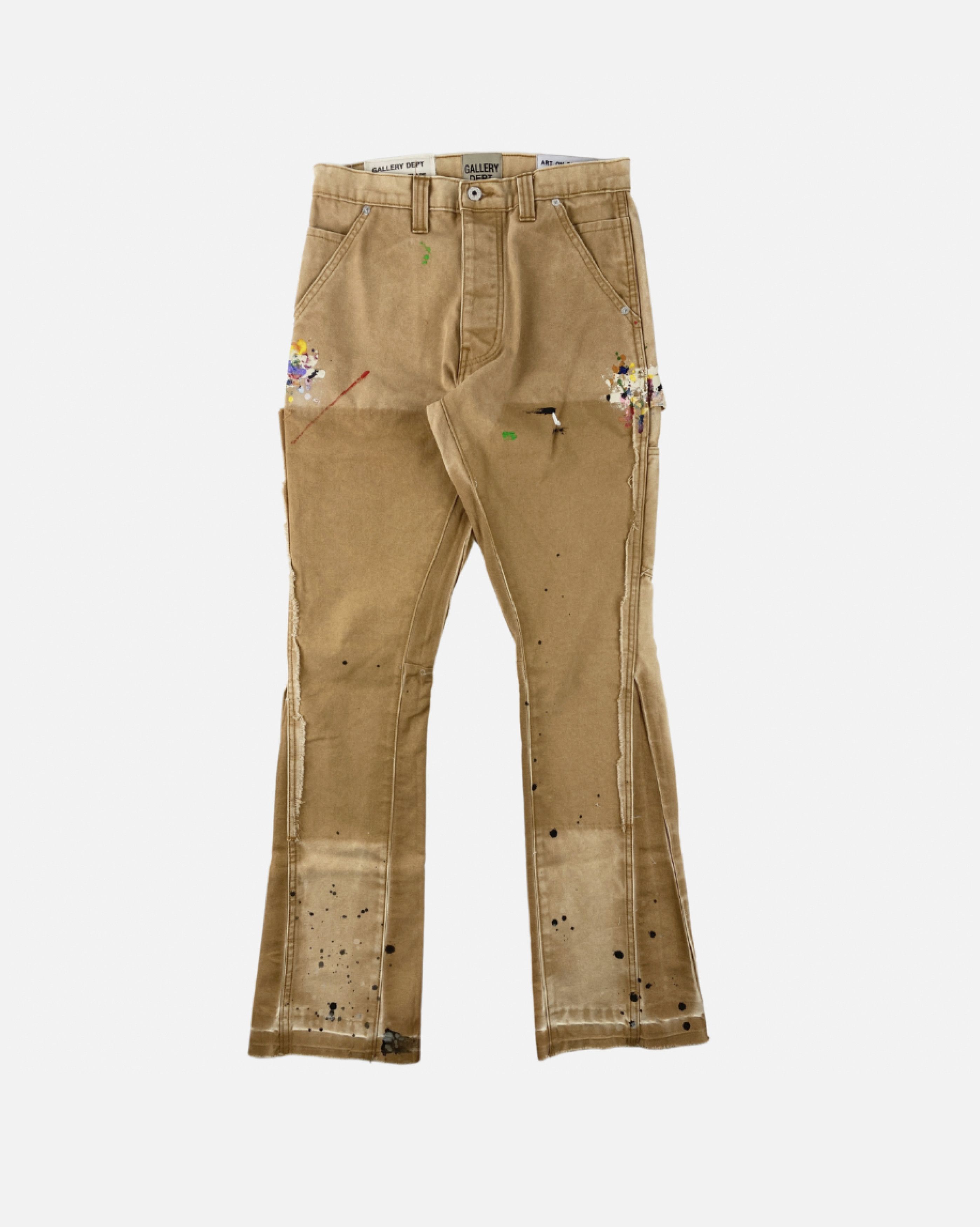 Gallery Dept. Gallery Department Tan Carpenter Flared Jeans Size US 30 / EU 46 - 1 Thumbnail
