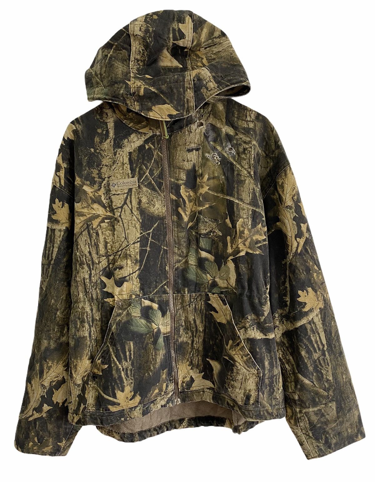Columbia REALTREE CAMO COLUMBIA DISTRESSED DETROIT JACKET HOODIE Size US XL / EU 56 / 4 - 1 Thumbnail