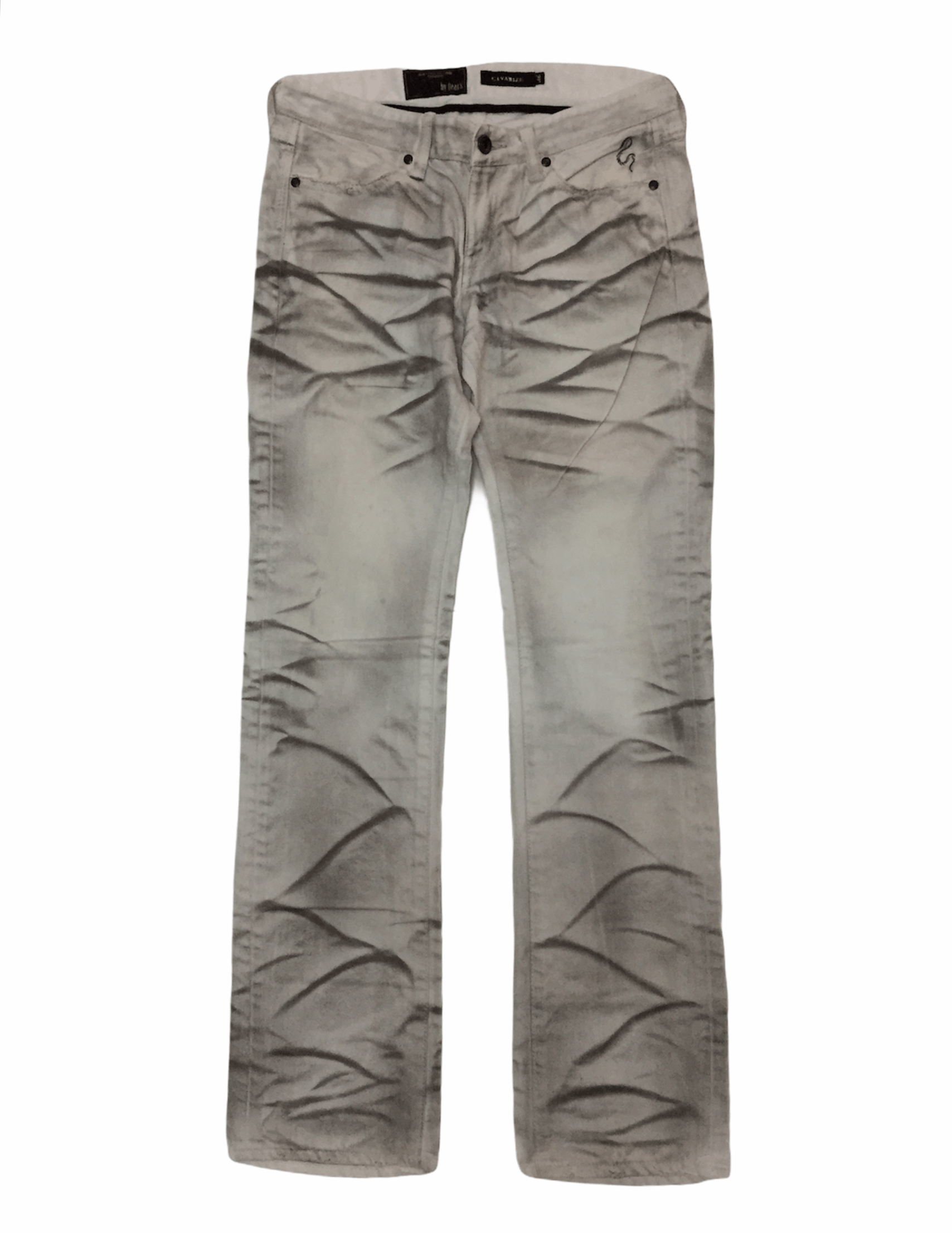 CIVARIZE 2013 Made in JAPAN CIVARIZE Dirty Whisker Zebra white denim Size US 32 / EU 48 - 1 Thumbnail