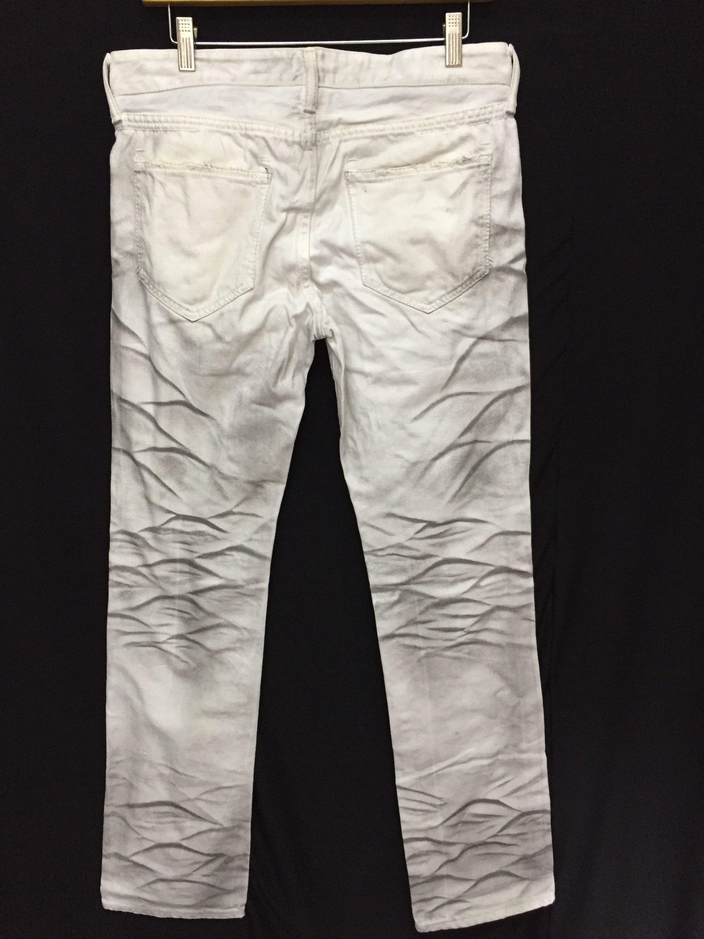 CIVARIZE 2013 Made in JAPAN CIVARIZE Dirty Whisker Zebra white denim Size US 32 / EU 48 - 12 Thumbnail
