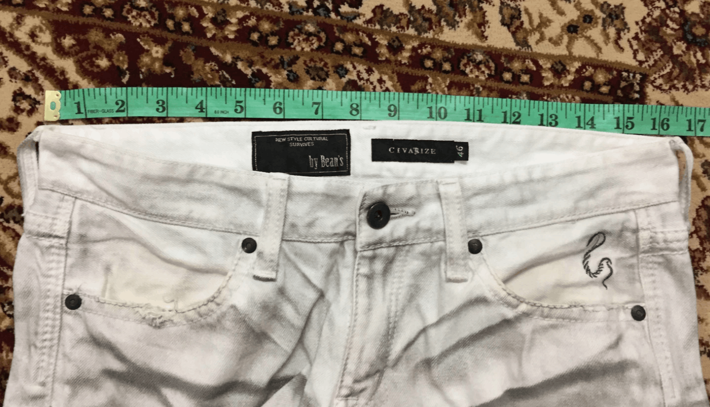CIVARIZE 2013 Made in JAPAN CIVARIZE Dirty Whisker Zebra white denim Size US 32 / EU 48 - 17 Thumbnail