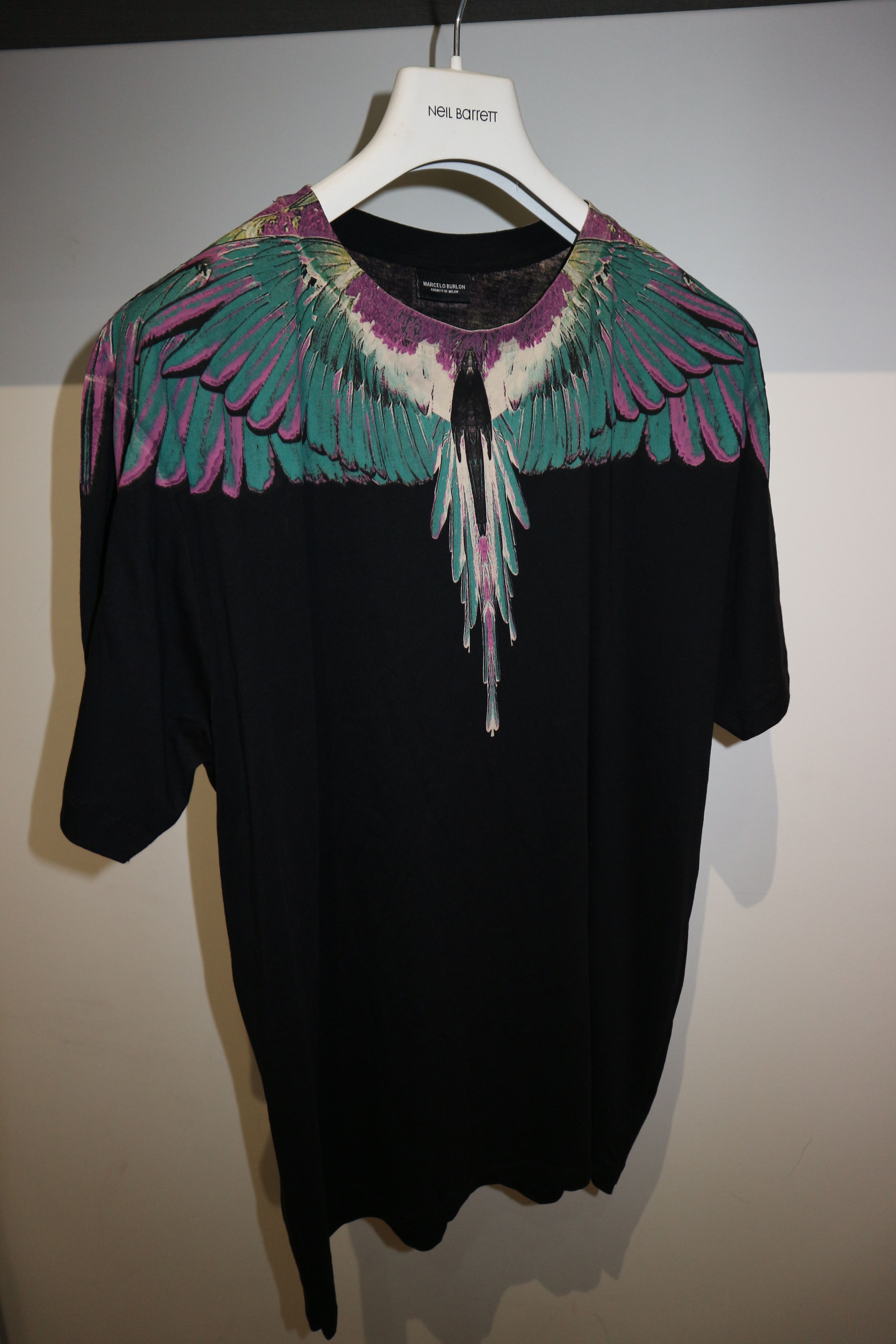 Marcelo Burlon Alas print t-shirt Size US M / EU 48-50 / 2 - 1 Thumbnail