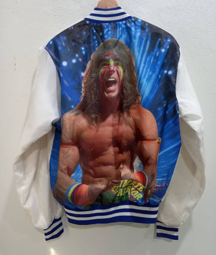 WWF Rare 80's Wwf Legend Ultimate Warrior Bomber Jacket Size US M / EU 48-50 / 2 - 4 Thumbnail