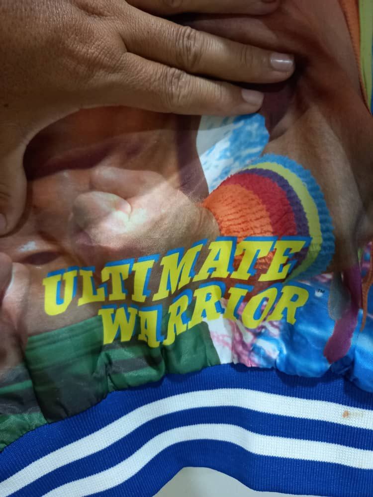 WWF Rare 80's Wwf Legend Ultimate Warrior Bomber Jacket Size US M / EU 48-50 / 2 - 7 Thumbnail