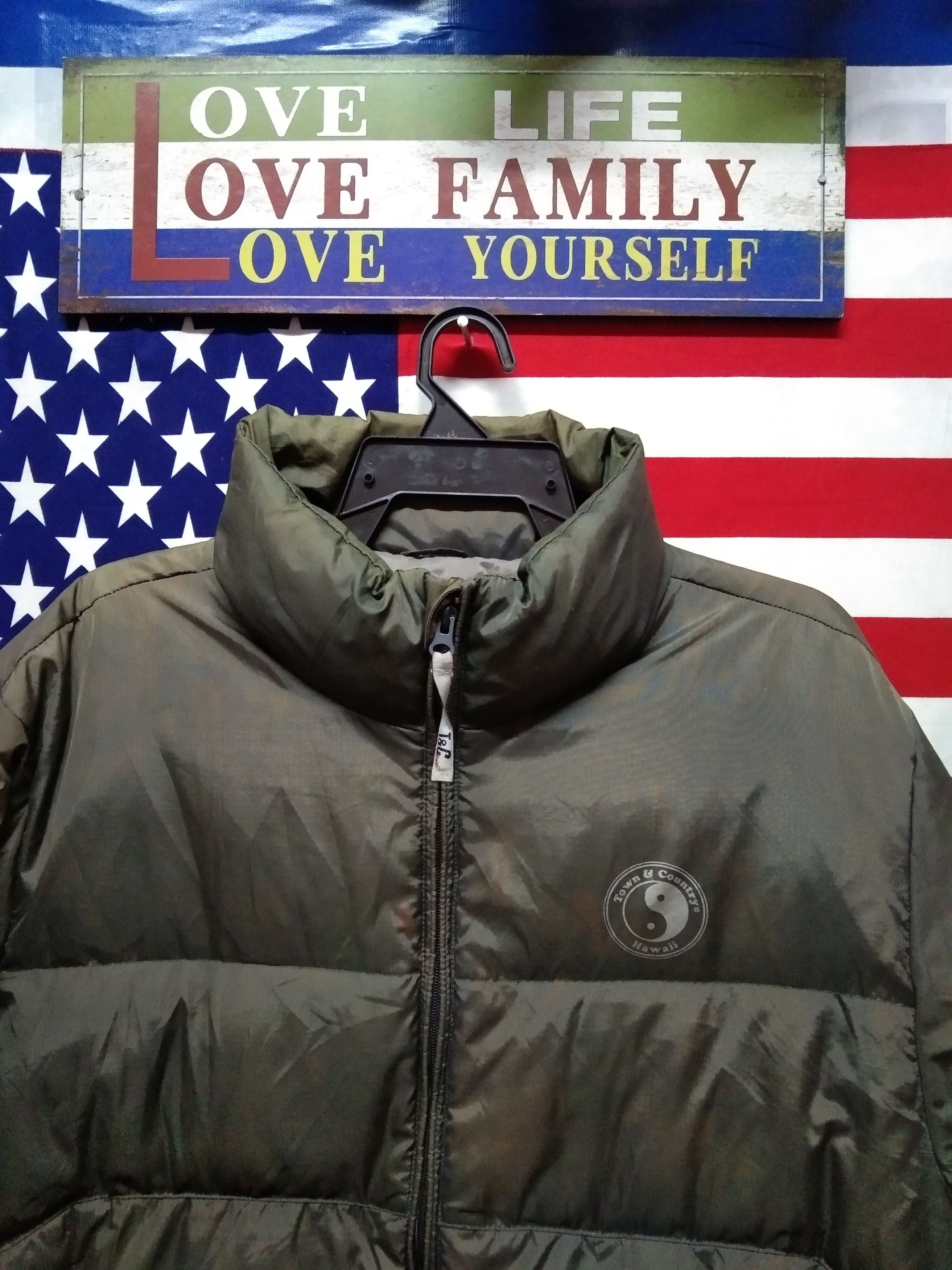 Vintage Vintage🔥🔥Sun Faded🔥🔥 T&C Hawaii Puffer Jacket Size US L / EU 52-54 / 3 - 3 Thumbnail