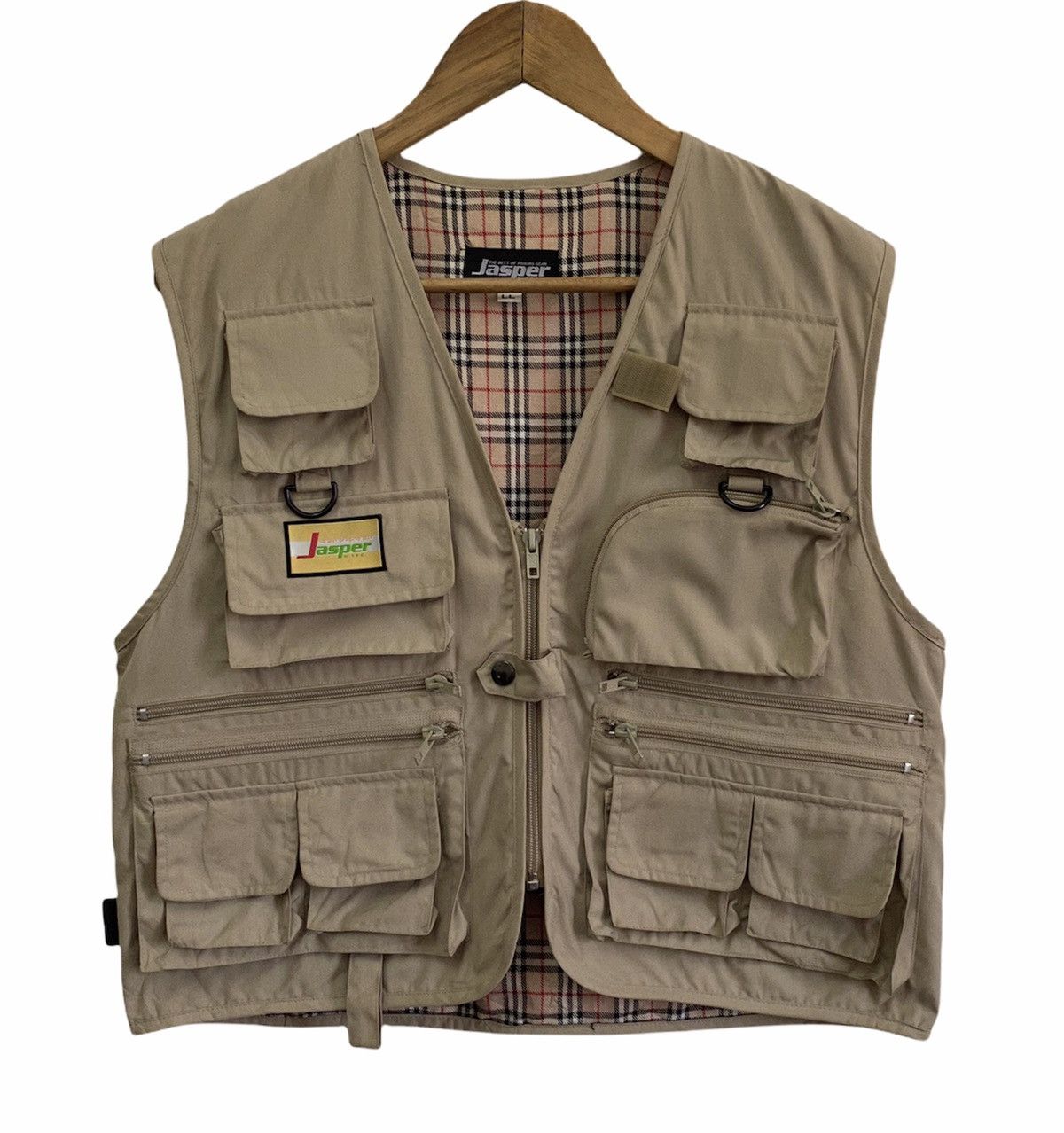 image of Tracey Vest x Voodoo Tactical Vintage Jasper Tactical Utility Multi Pocket Cargo Vest in Beige (Siz