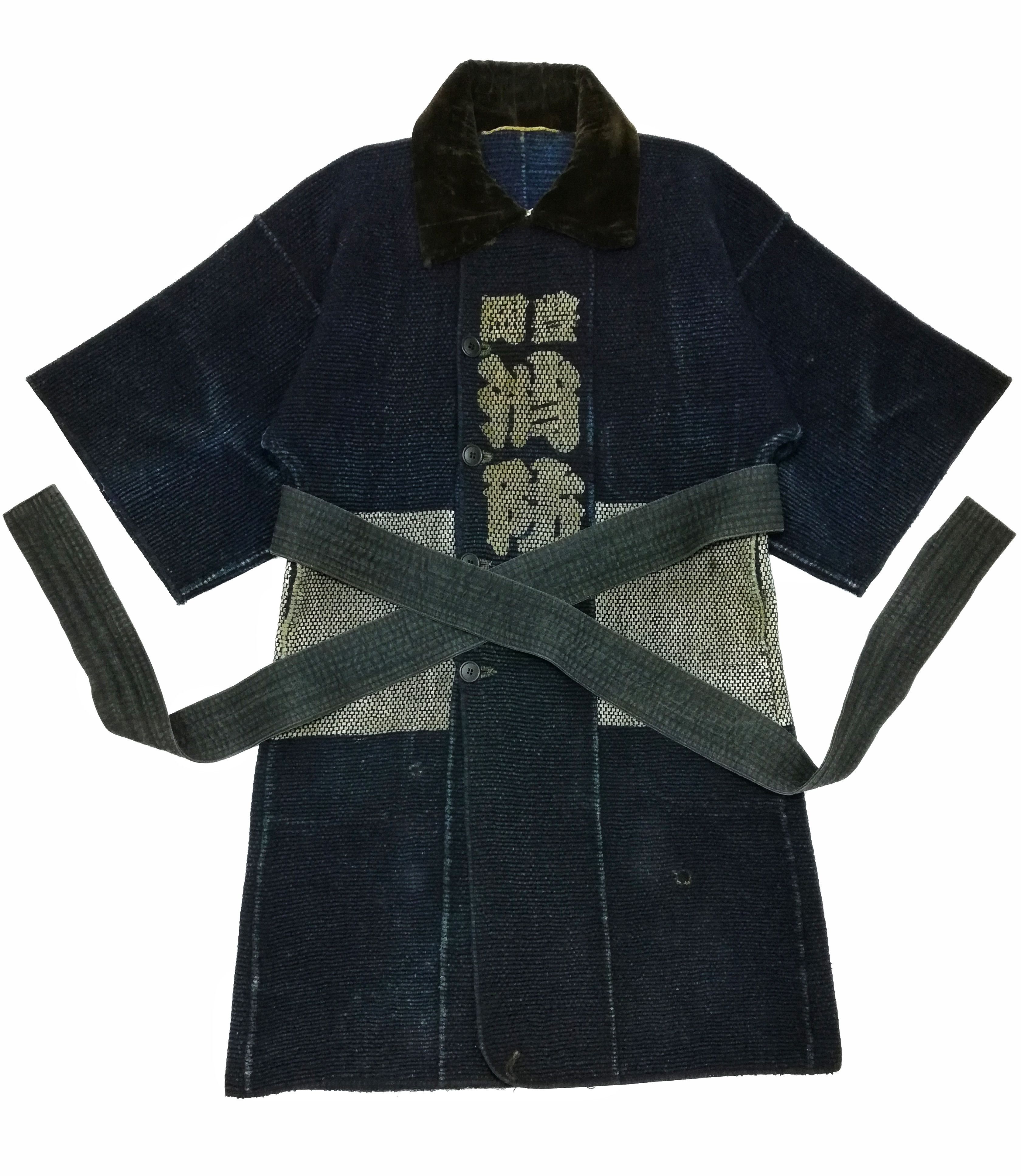 Art Comes First × Indigo × Japanese Brand 🔥FIREMAN HANTEN Hand SASHIKO Vintage Japanese Fireman Size US S / EU 44-46 / 1 - 7 Thumbnail
