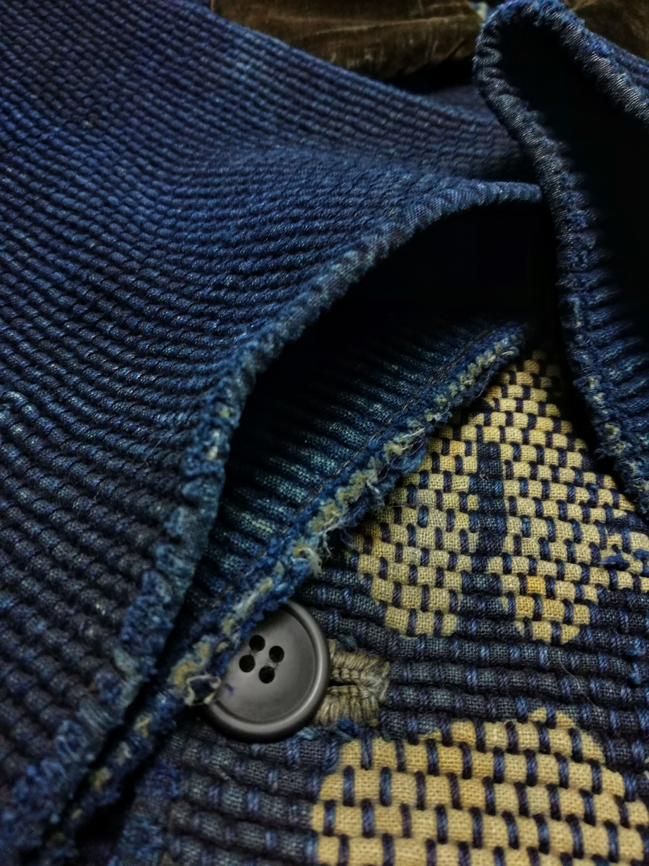 Art Comes First × Indigo × Japanese Brand 🔥FIREMAN HANTEN Hand SASHIKO Vintage Japanese Fireman Size US S / EU 44-46 / 1 - 20 Thumbnail