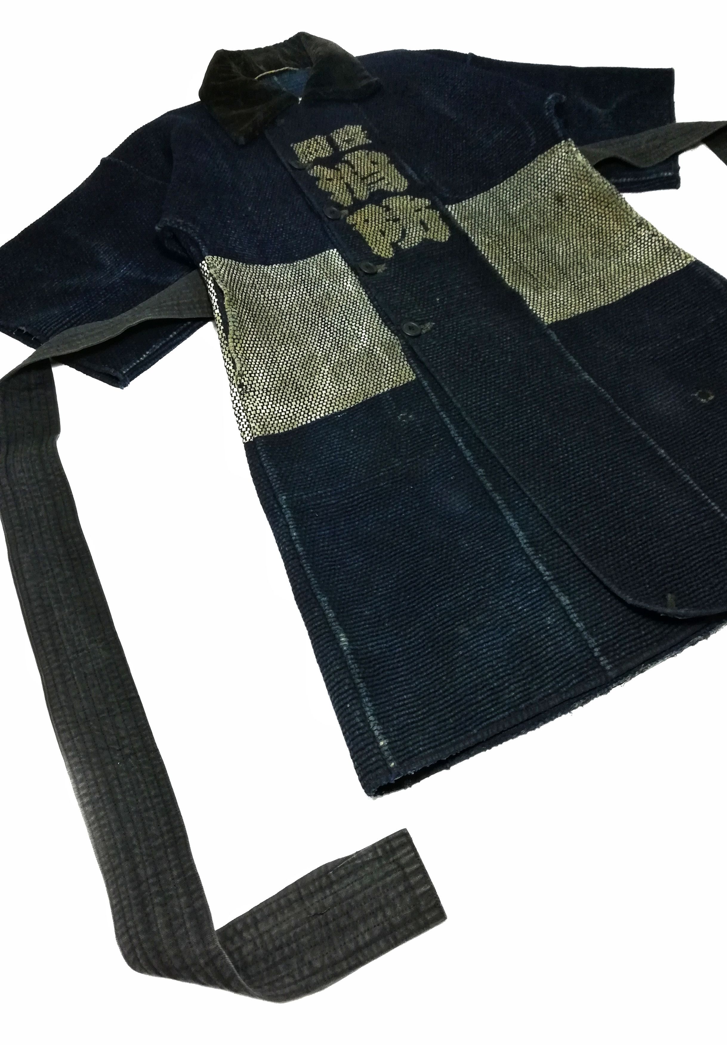 Art Comes First × Indigo × Japanese Brand 🔥FIREMAN HANTEN Hand SASHIKO Vintage Japanese Fireman Size US S / EU 44-46 / 1 - 9 Thumbnail