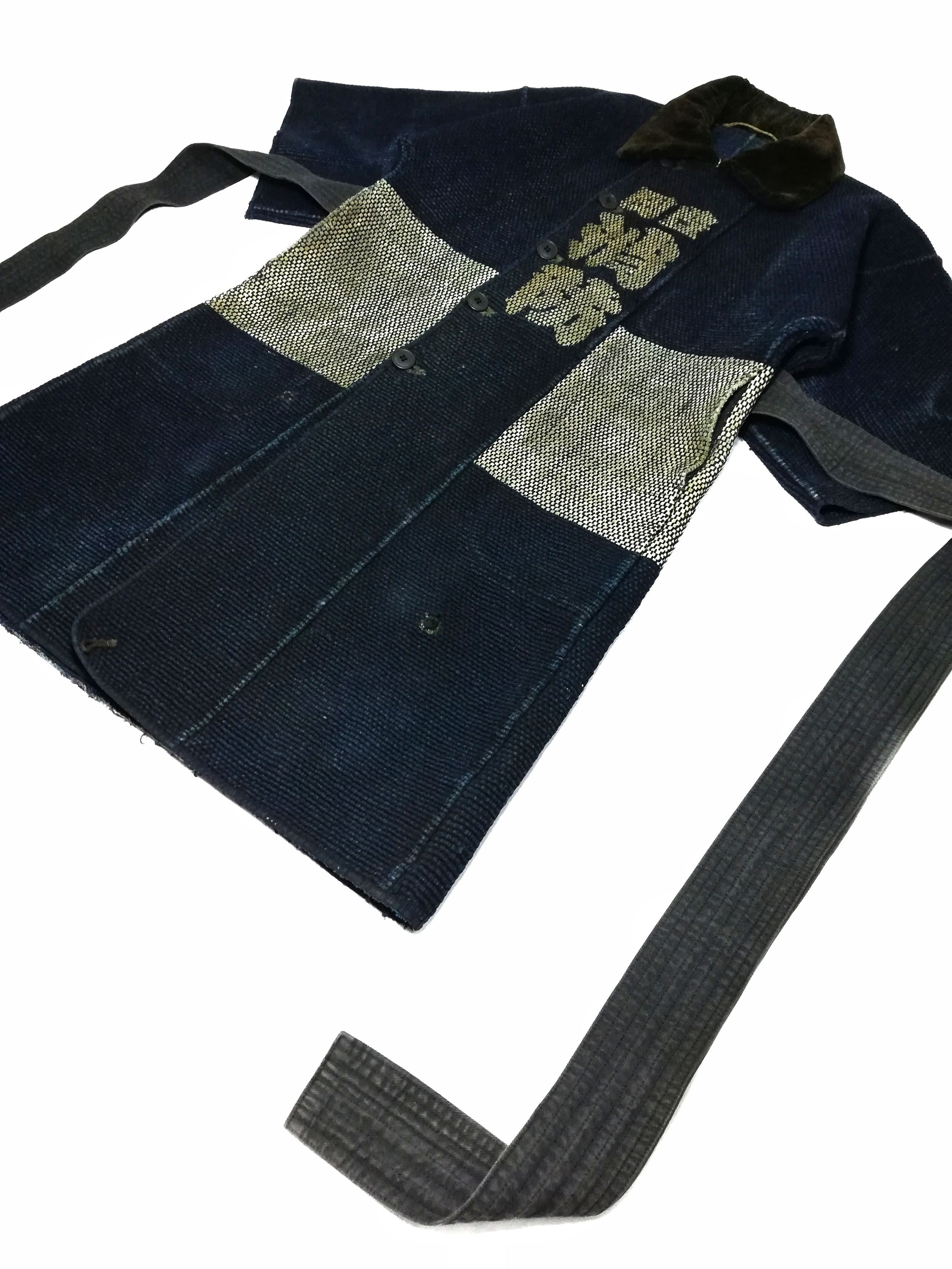 Art Comes First × Indigo × Japanese Brand 🔥FIREMAN HANTEN Hand SASHIKO Vintage Japanese Fireman Size US S / EU 44-46 / 1 - 10 Thumbnail