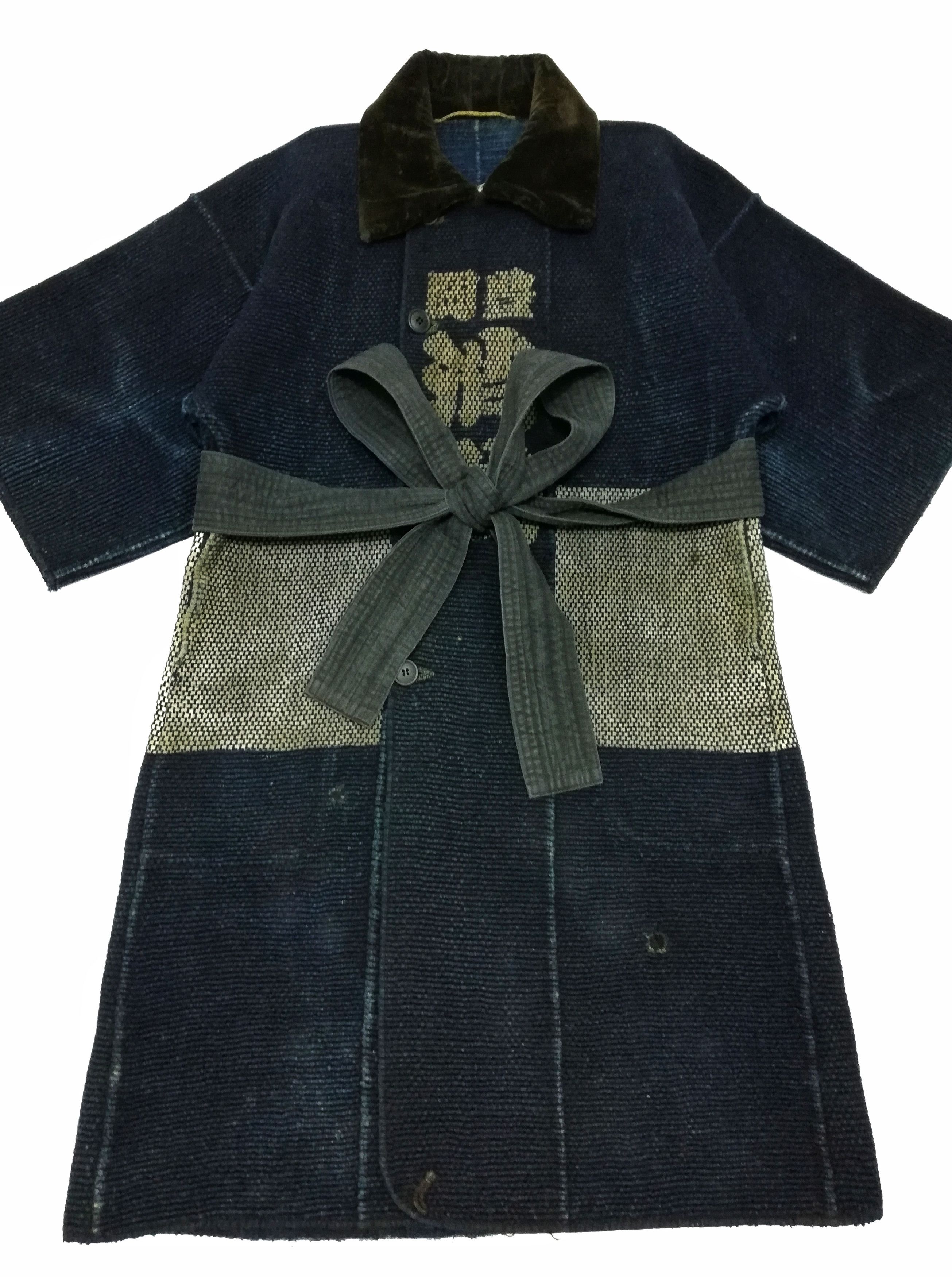 Art Comes First × Indigo × Japanese Brand 🔥FIREMAN HANTEN Hand SASHIKO Vintage Japanese Fireman Size US S / EU 44-46 / 1 - 18 Thumbnail